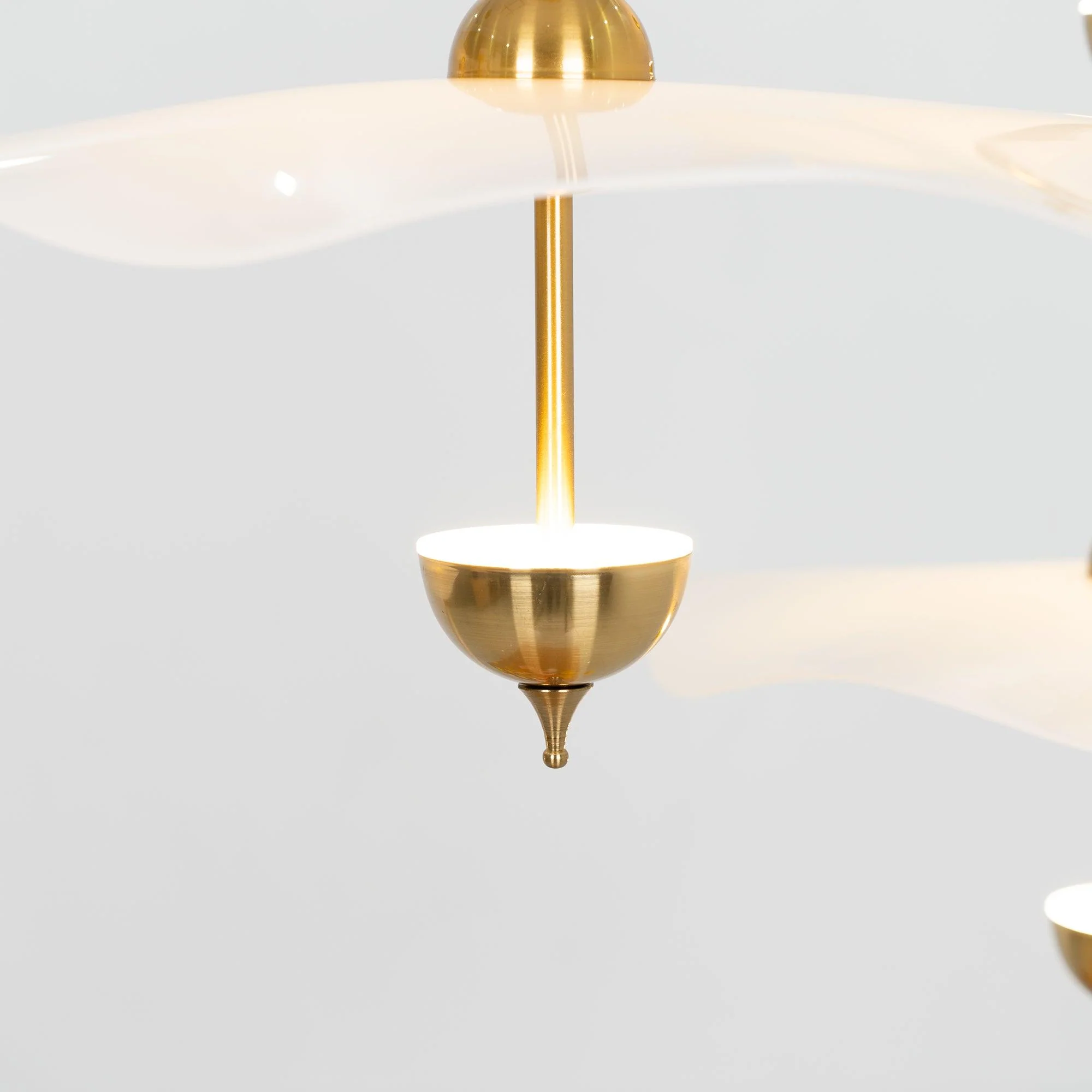 Lustra Pendant Light Double Biscuit for Living Room - Image 3