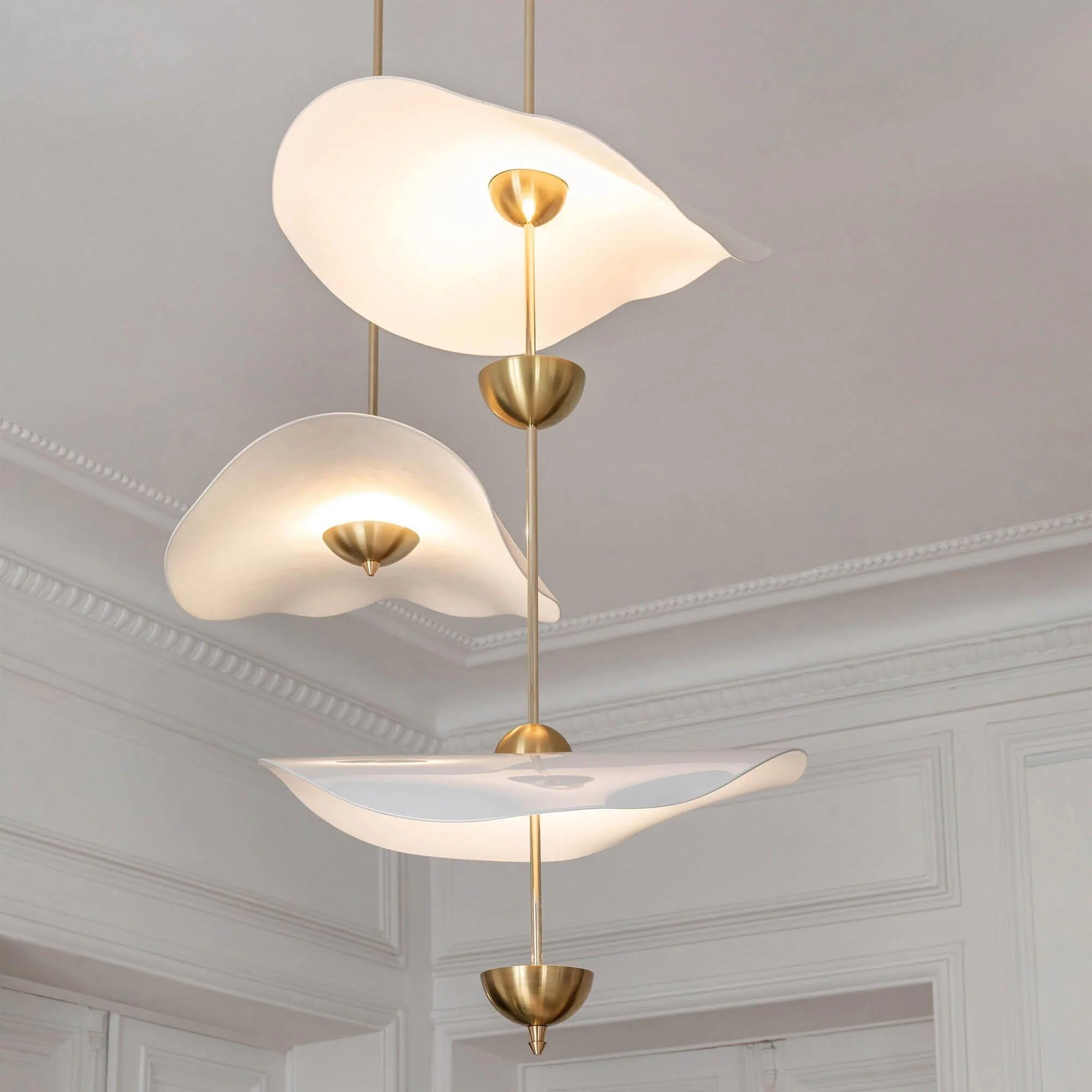 Lustra Pendant Light Double Biscuit for Living Room - Image 49