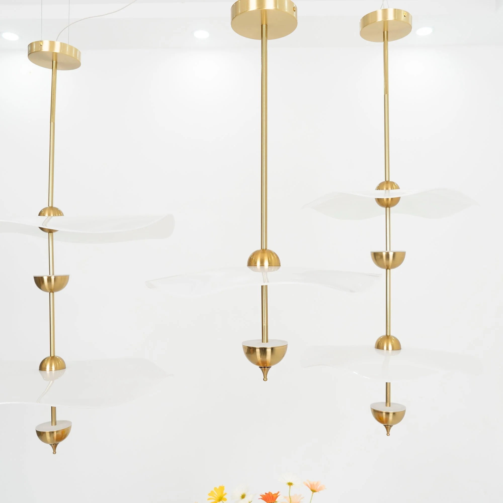 Lustra Pendant Light Double Biscuit for Living Room - Image 51
