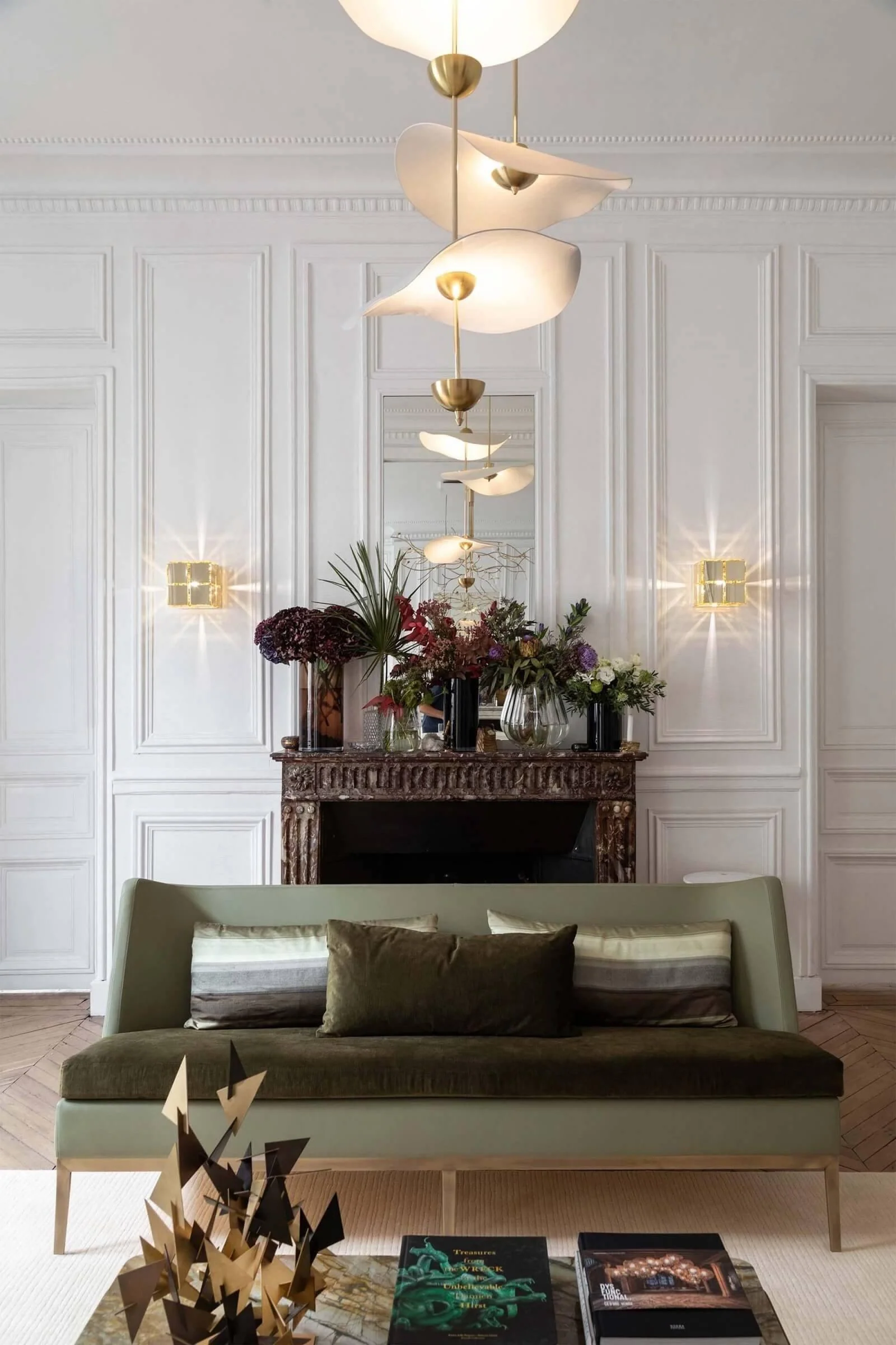 Lustra Pendant Light Double Biscuit for Living Room - Image 52