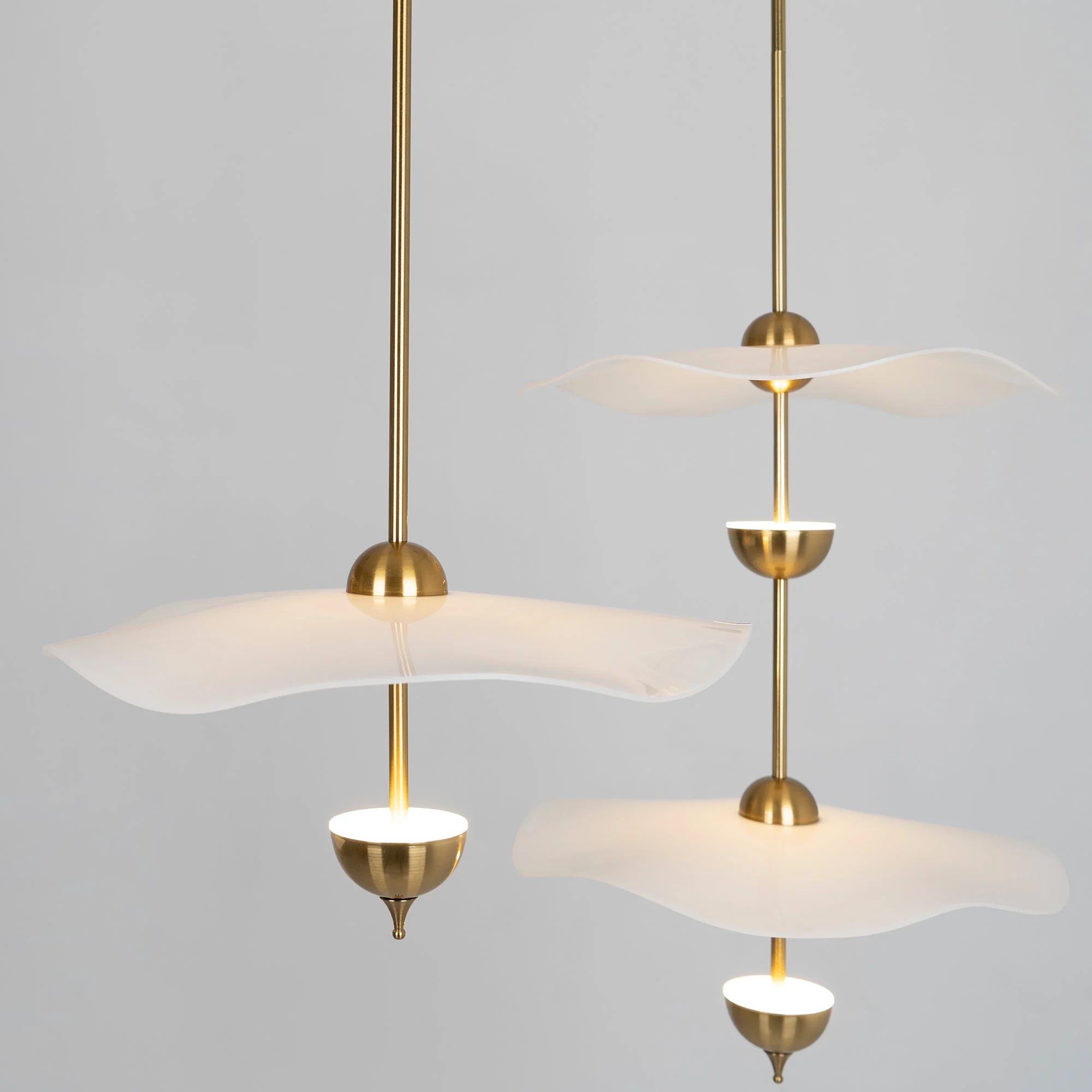 Lustra Pendant Light Double Biscuit for Living Room - Image 54
