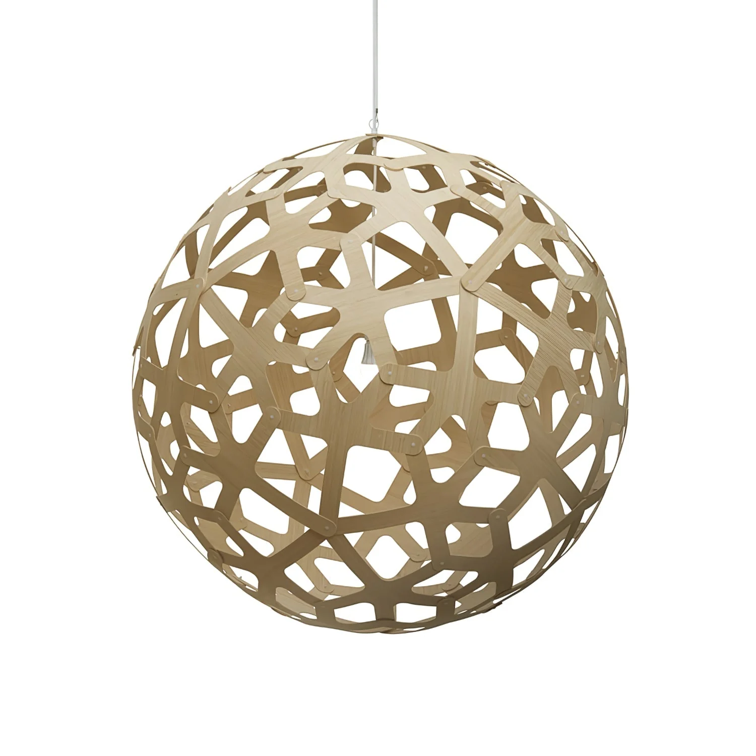 Lustra Pendant Light Geometric Wooden Woven - Image 14