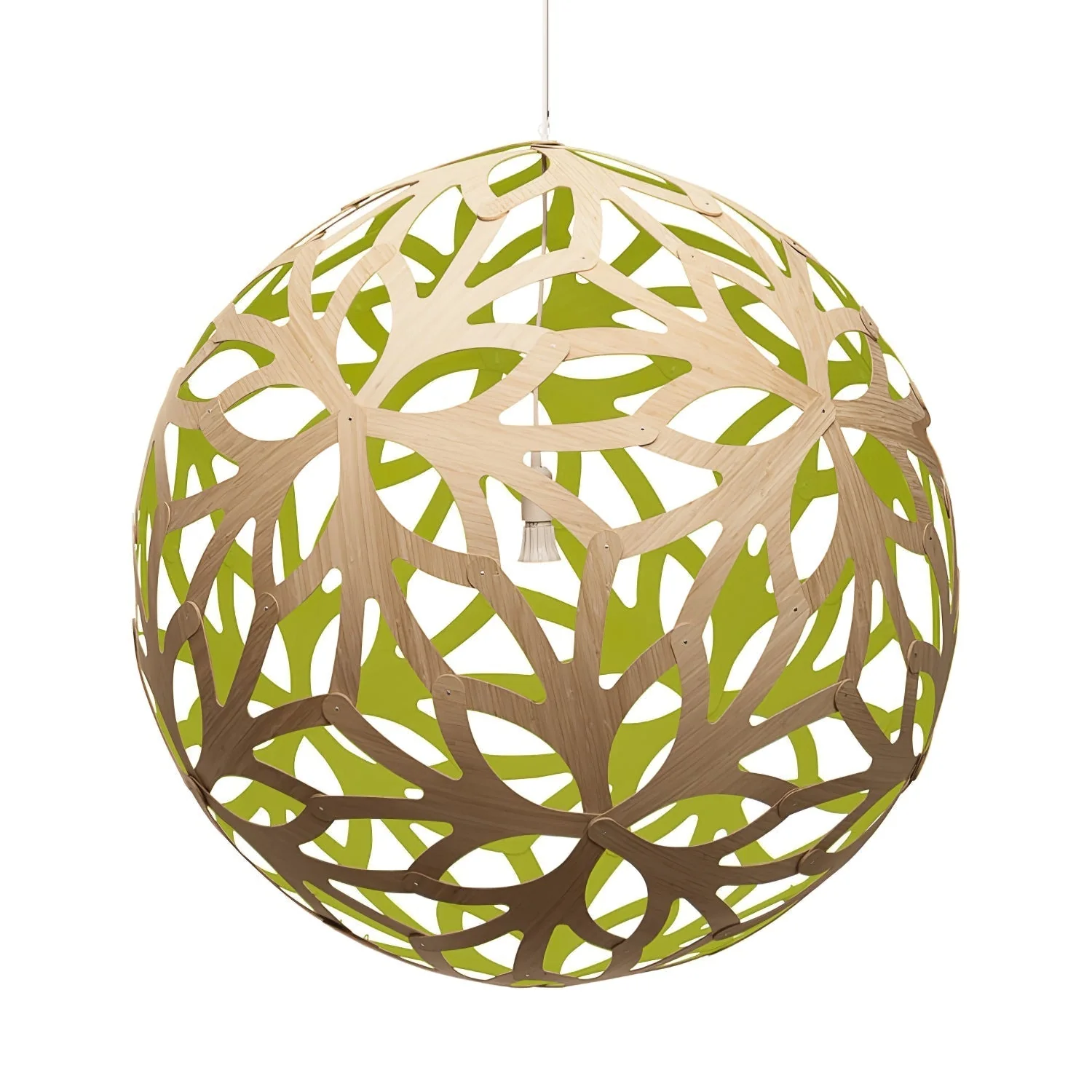 Lustra Pendant Light Geometric Wooden Woven - Image 7