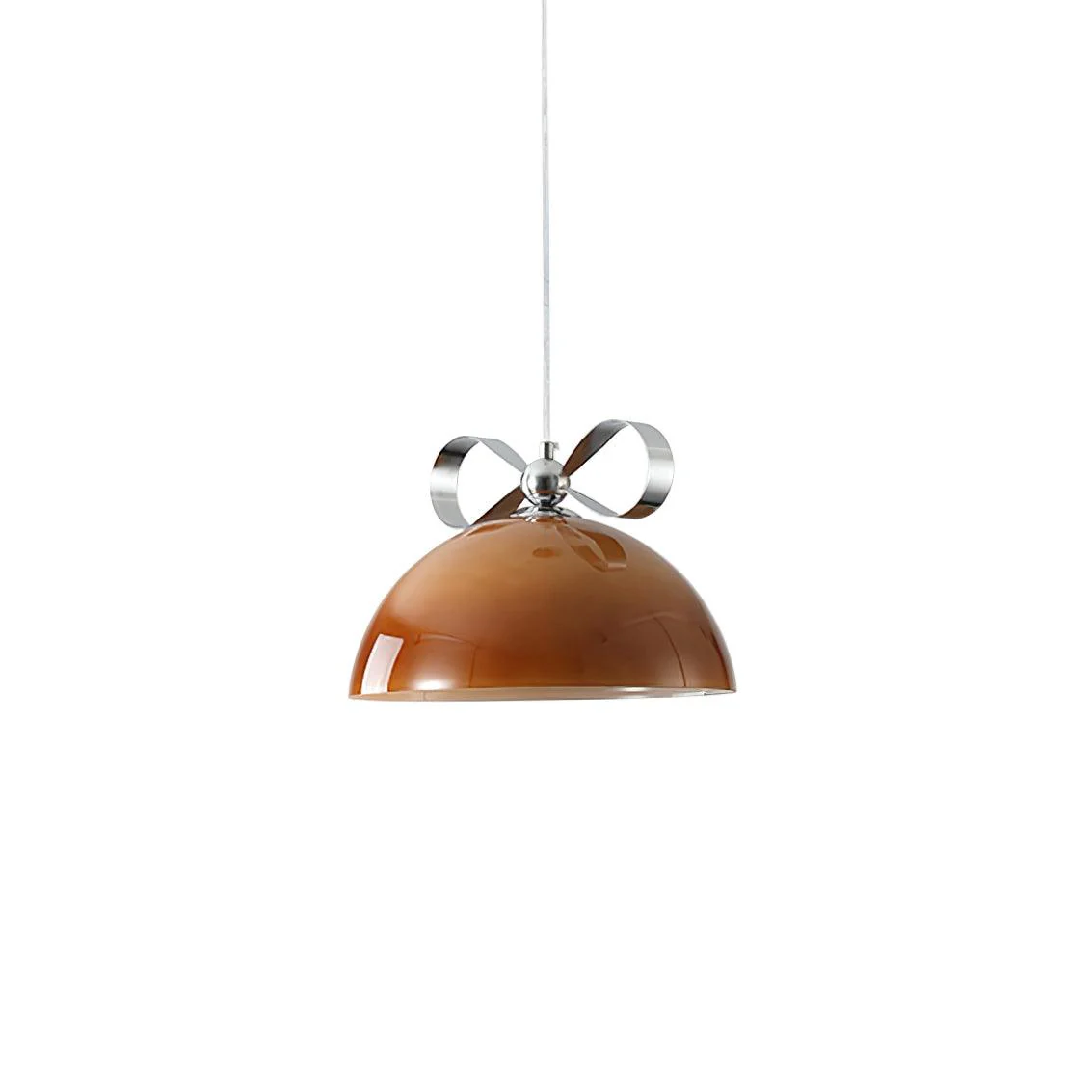 Lustra Pendant Light Glass Amber Dining - Image 8