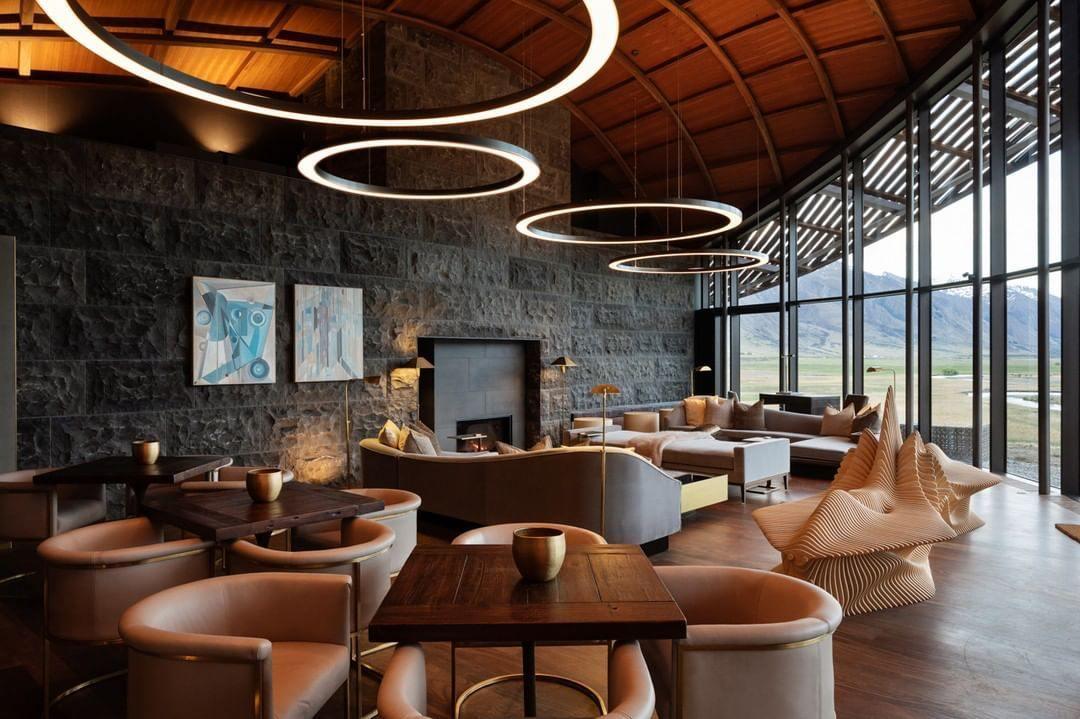 Lustra Pendant Light LED Ring Gold Modern 3-Ring - Image 19