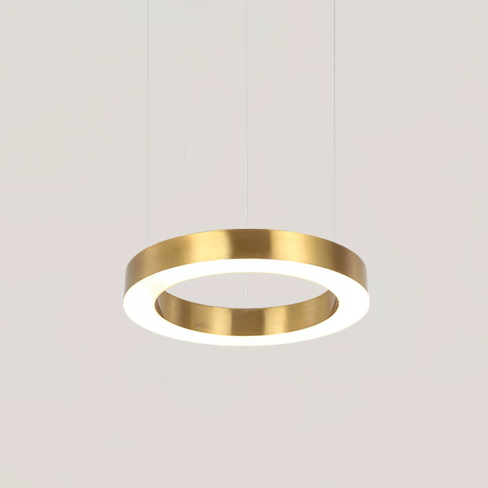 Lustra Pendant Light LED Ring Gold Modern 3-Ring - Image 29