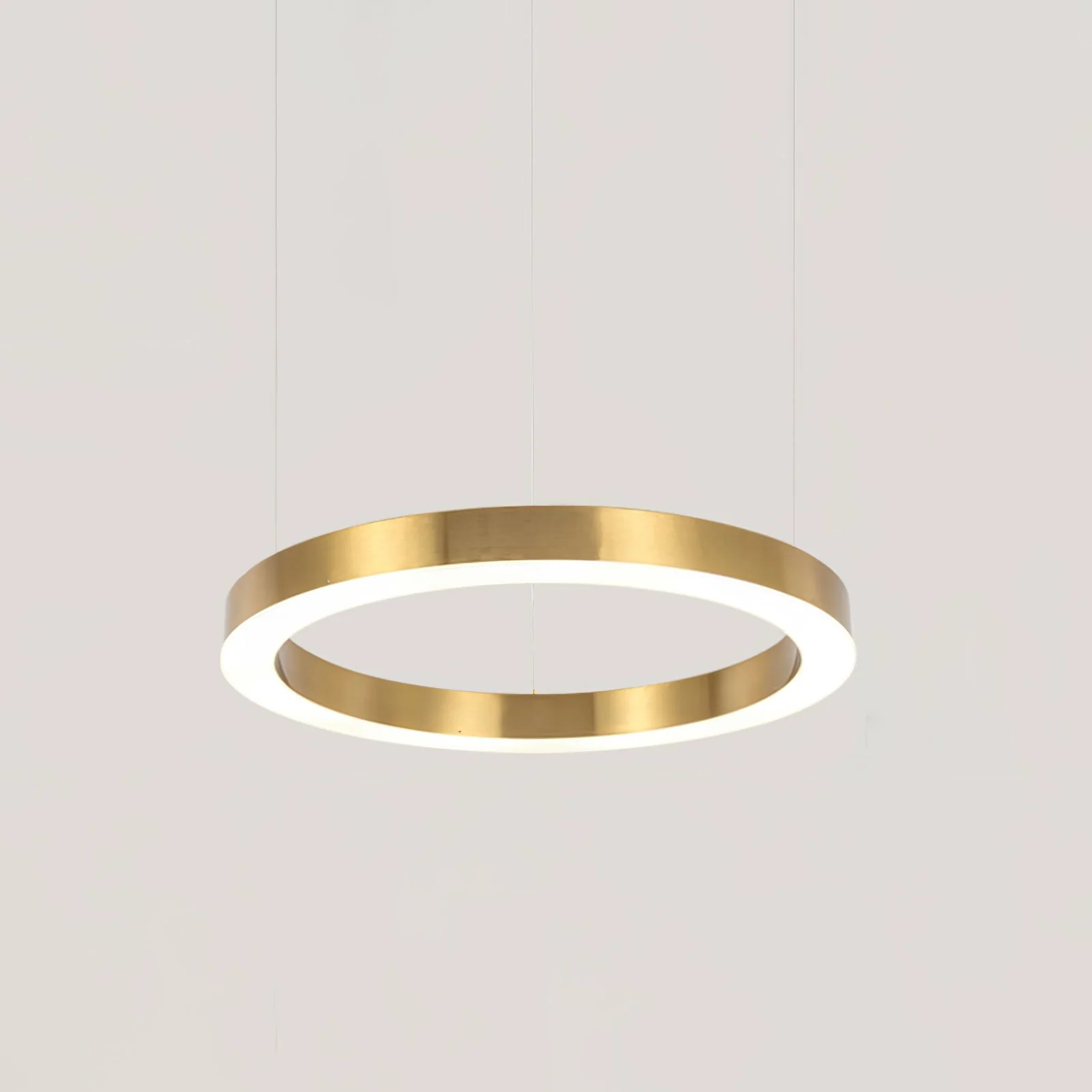 Lustra Pendant Light LED Ring Gold Modern 3-Ring - Image 31