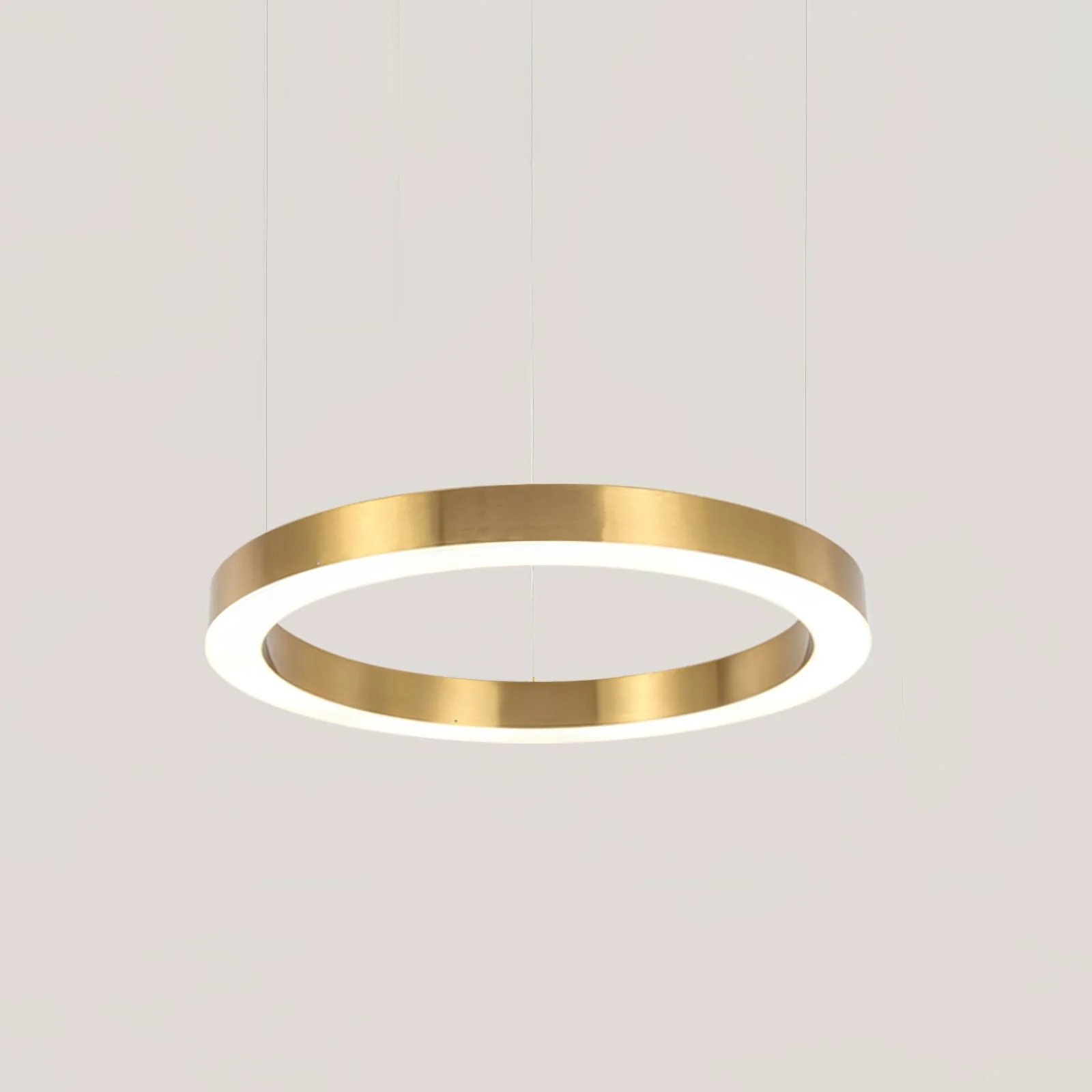 Lustra Pendant Light LED Ring Gold Modern 3-Ring - Image 48