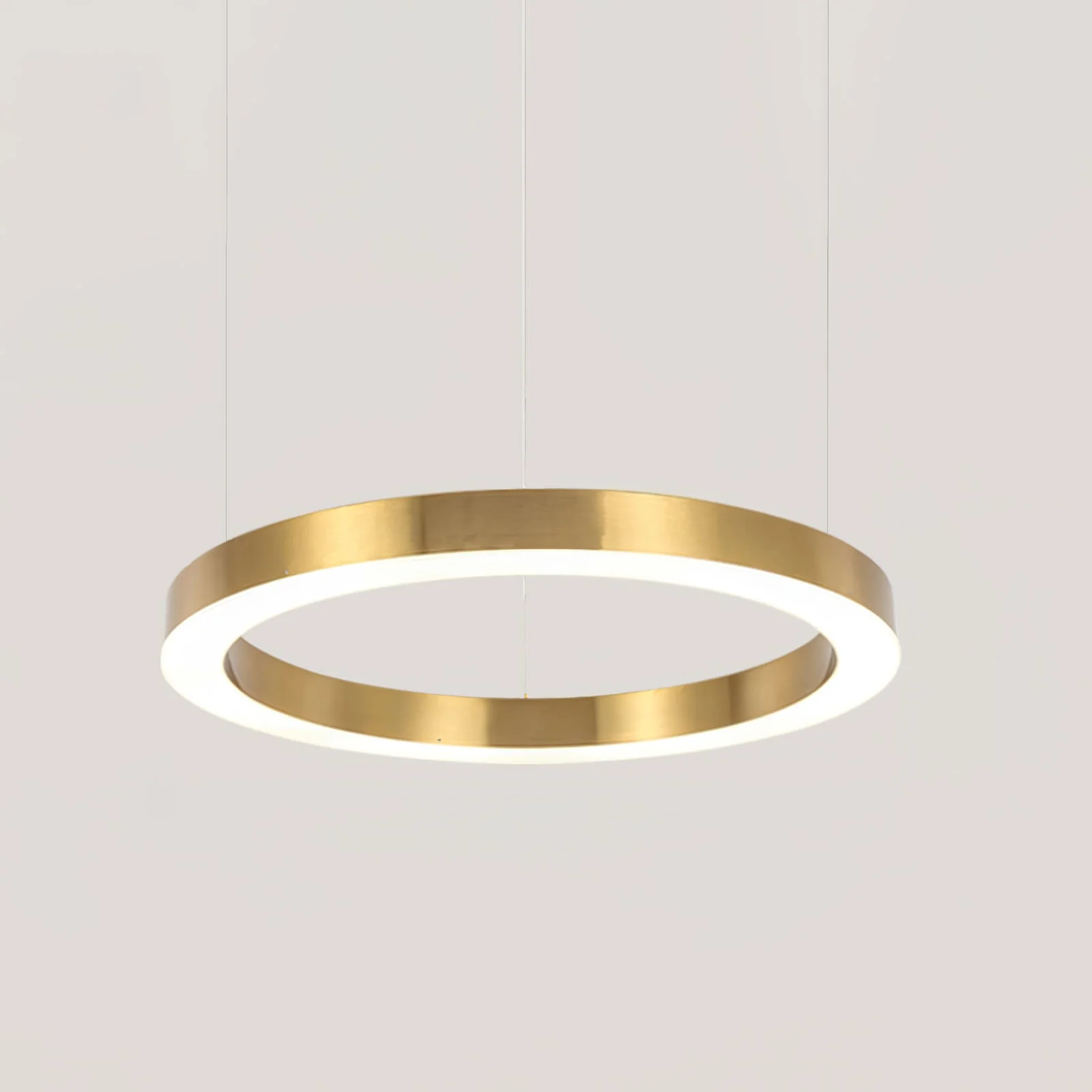 Lustra Pendant Light LED Ring Gold Modern 3-Ring - Image 49