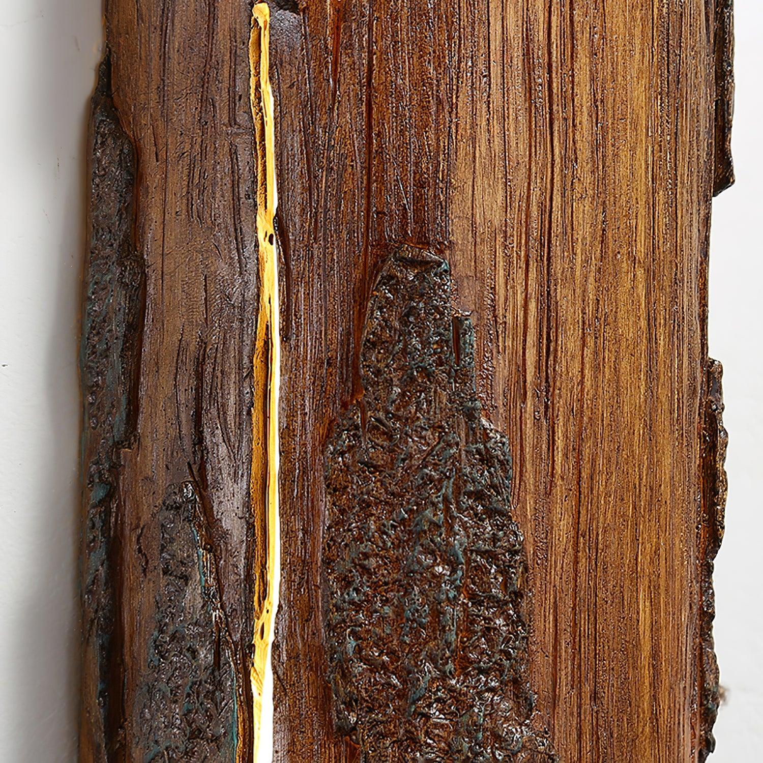 Lustra Wall Lamp Bark Texture Rustic - Image 27