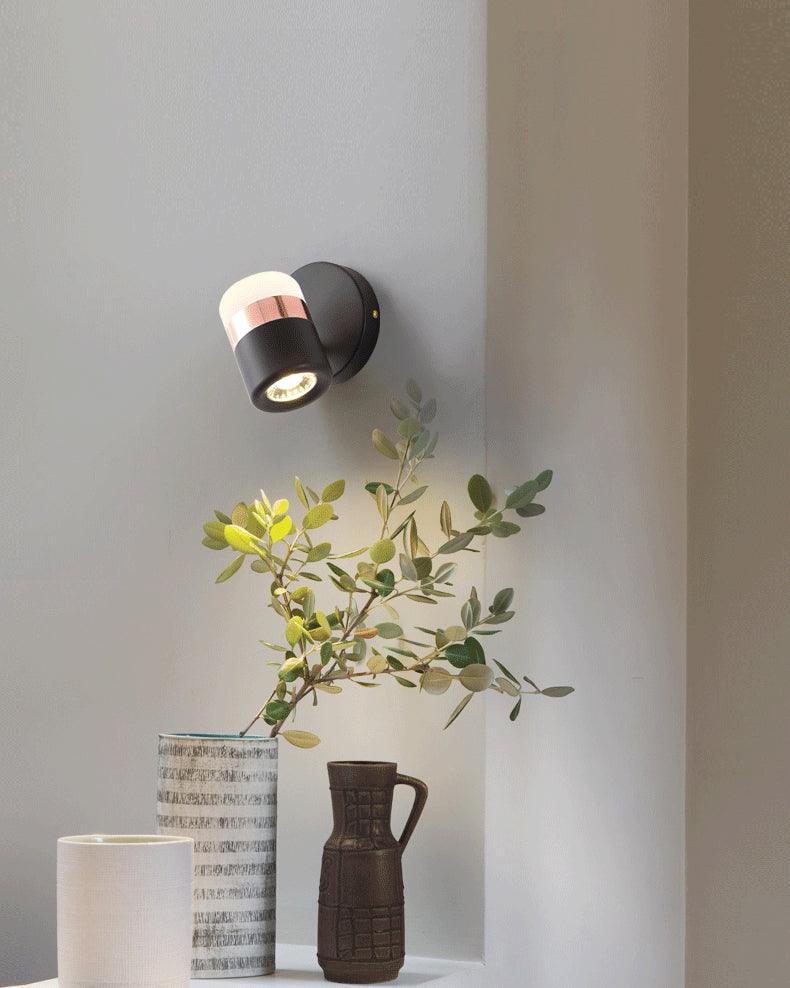 Lustra Wall Lamp Black Glass Adjustable - Image 17