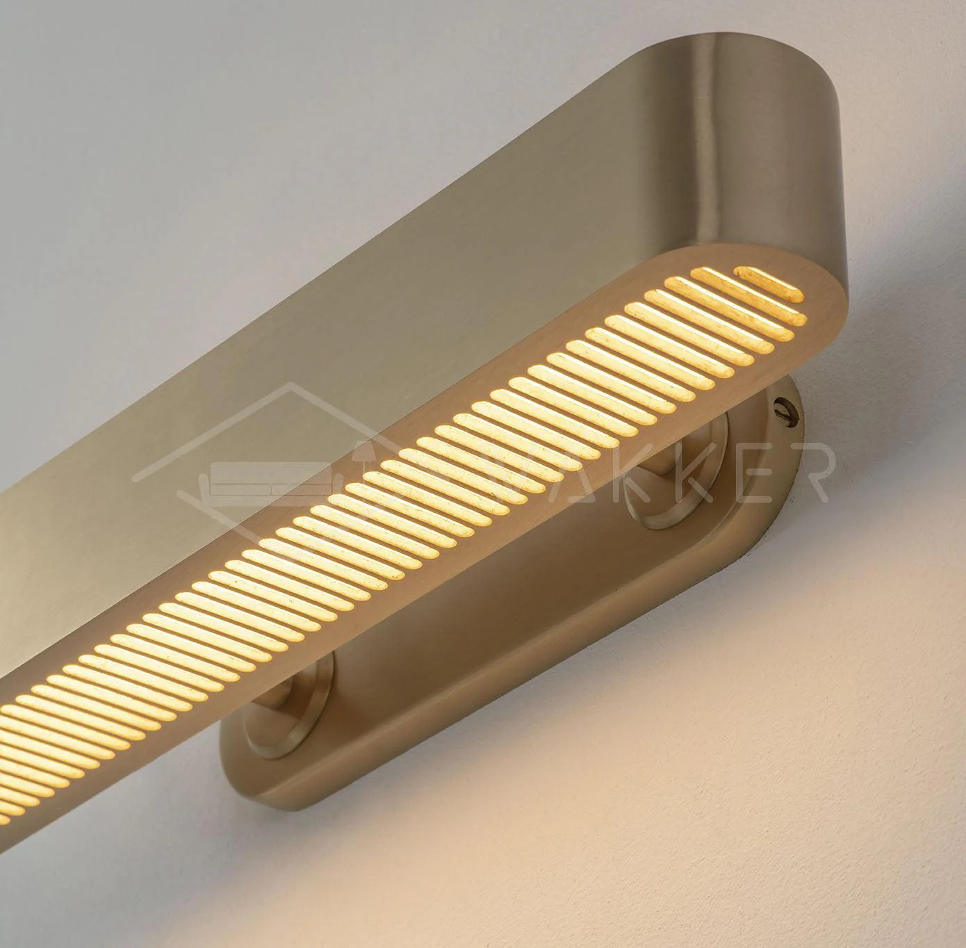Lustra Wall Lamp Brass Slotted Grill - Image 14