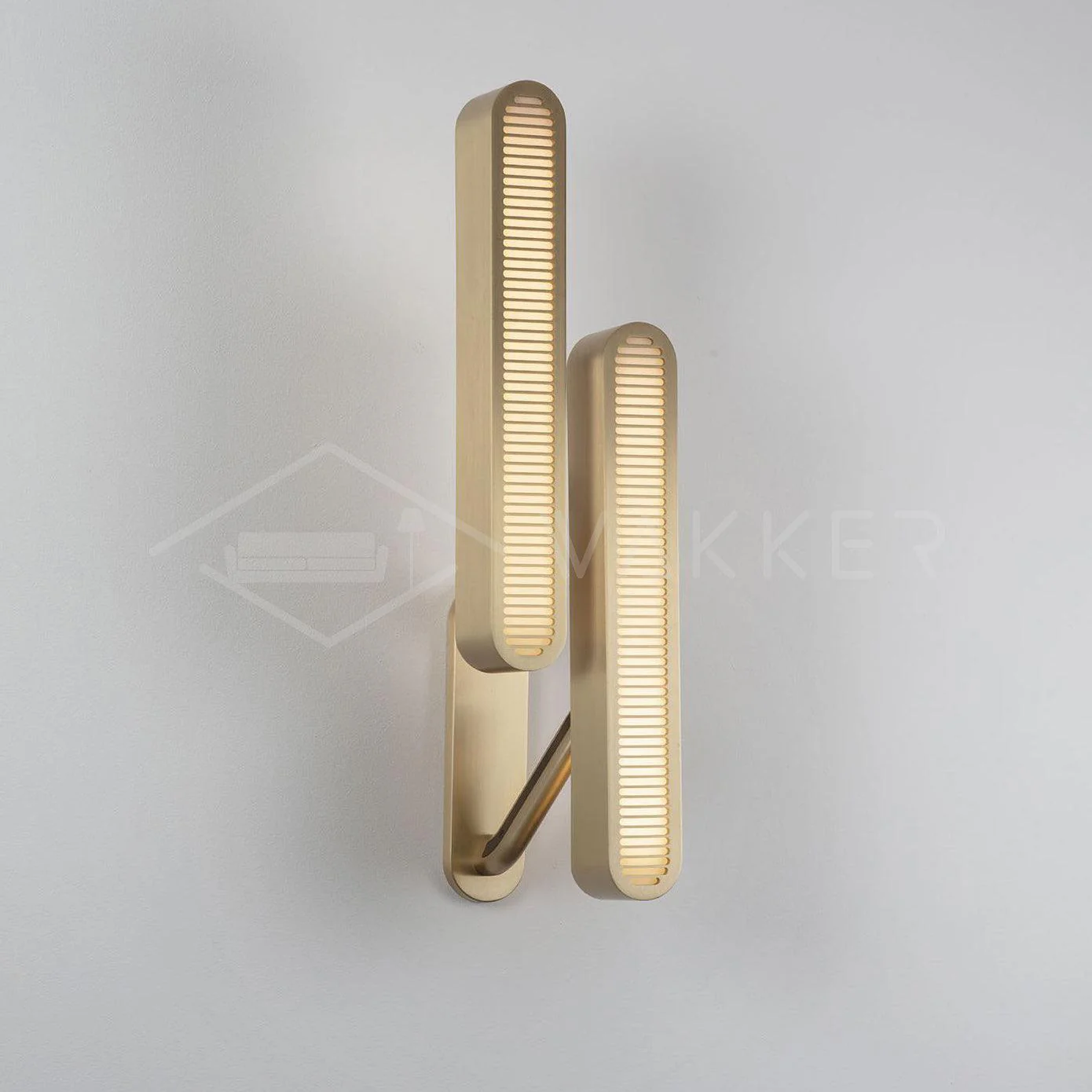 Lustra Wall Lamp Brass Slotted Grill - Image 19