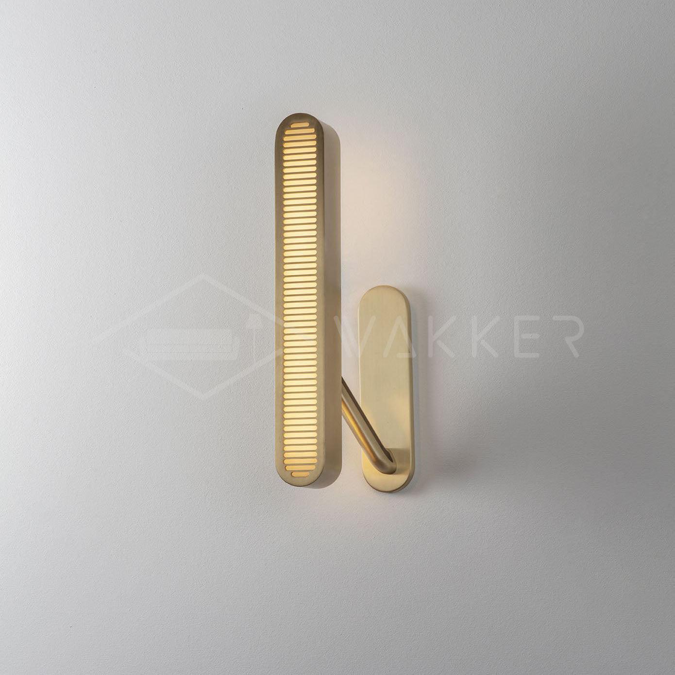 Lustra Wall Lamp Brass Slotted Grill - Image 25