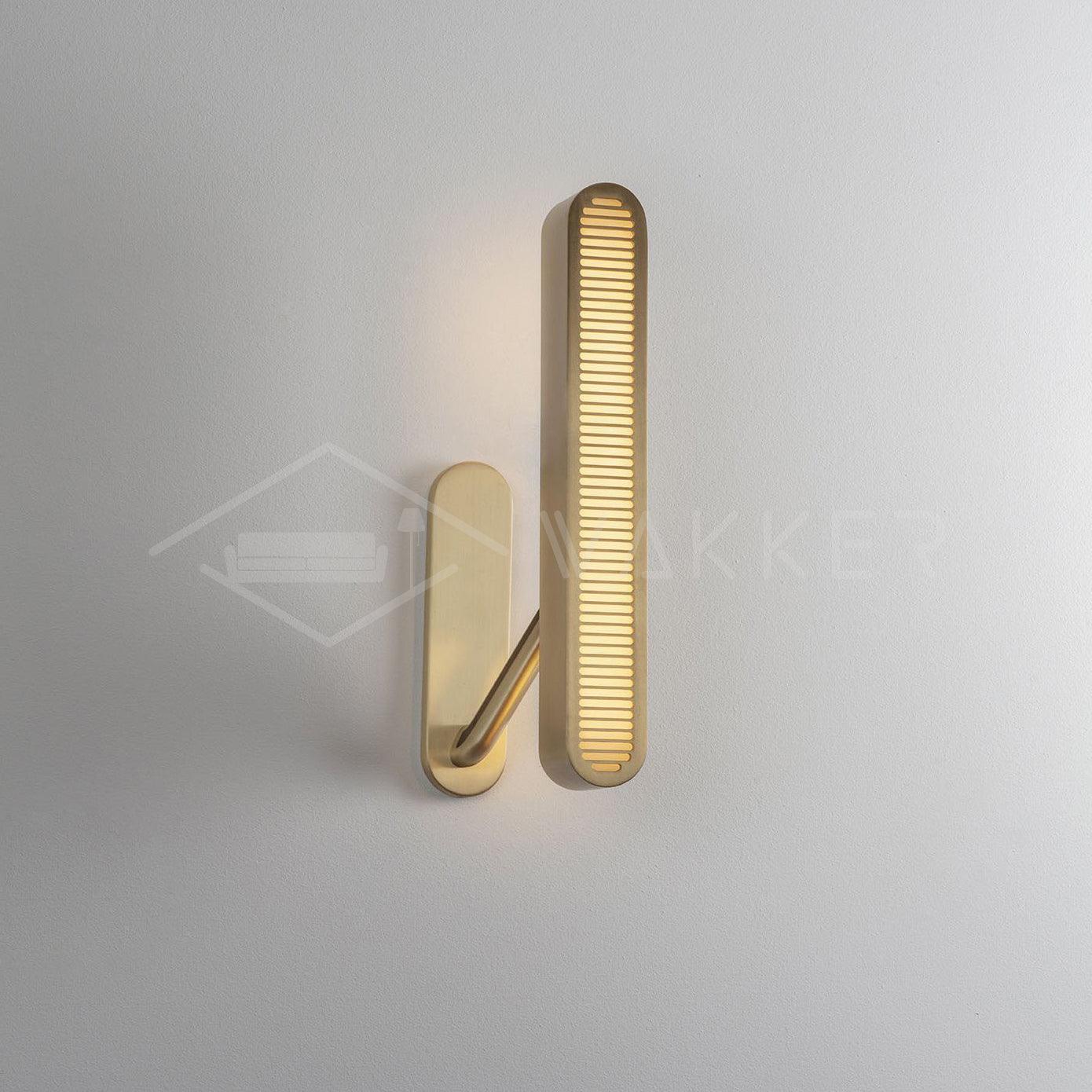 Lustra Wall Lamp Brass Slotted Grill - Image 26