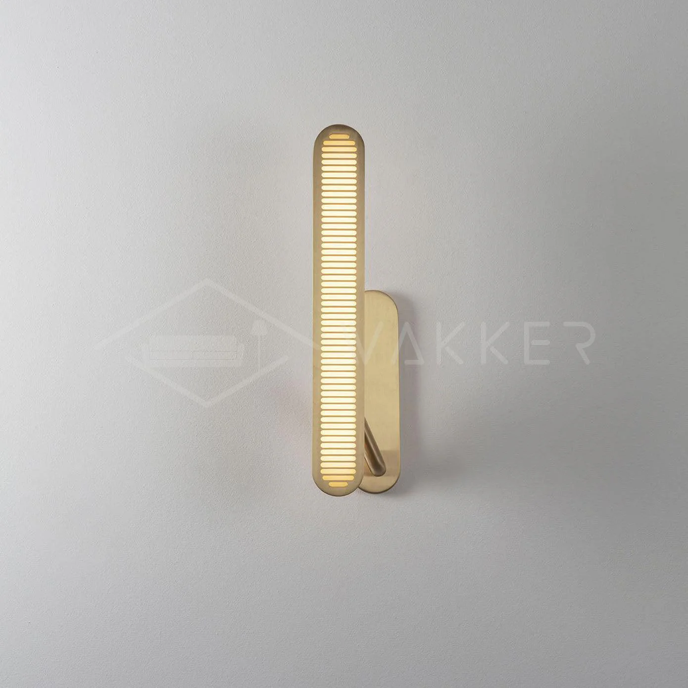 Lustra Wall Lamp Brass Slotted Grill - Image 29