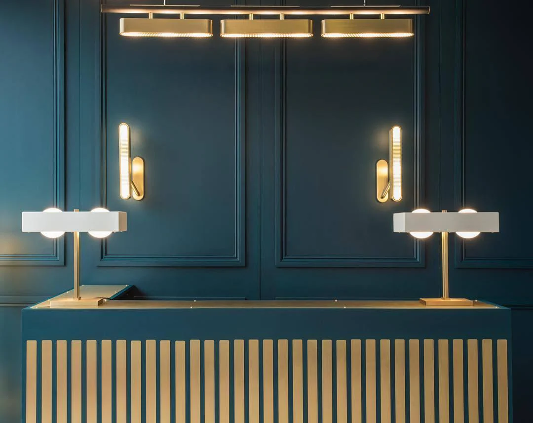 Lustra Wall Lamp Brass Slotted Grill - Image 39