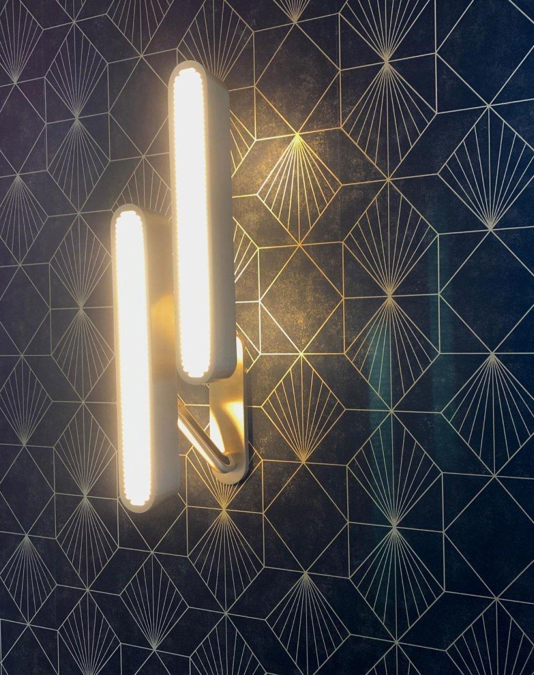 Lustra Wall Lamp Brass Slotted Grill - Image 40