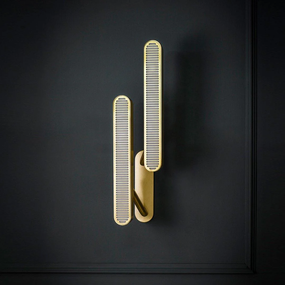 Lustra Wall Lamp Brass Slotted Grill - Image 41