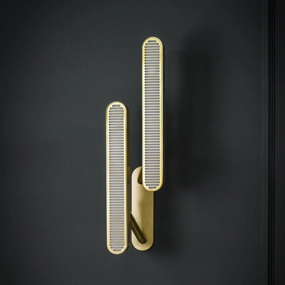 Lustra Wall Lamp Brass Slotted Grill - Image 42