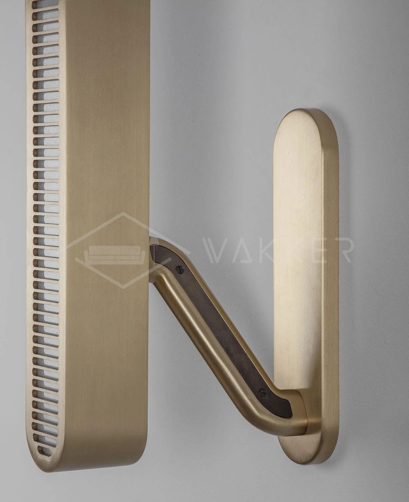 Lustra Wall Lamp Brass Slotted Grill - Image 5