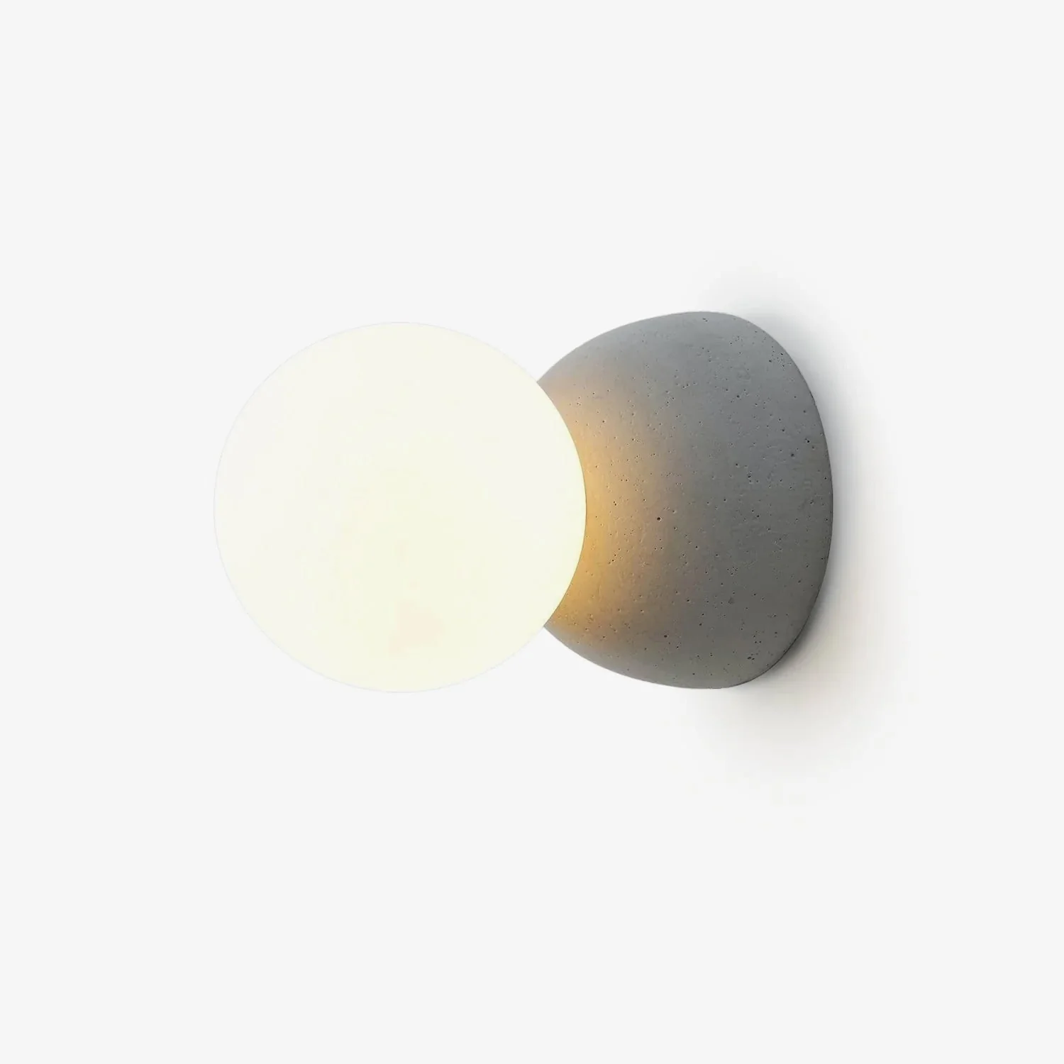 Lustra Wall Lamp Concrete Opal Glass