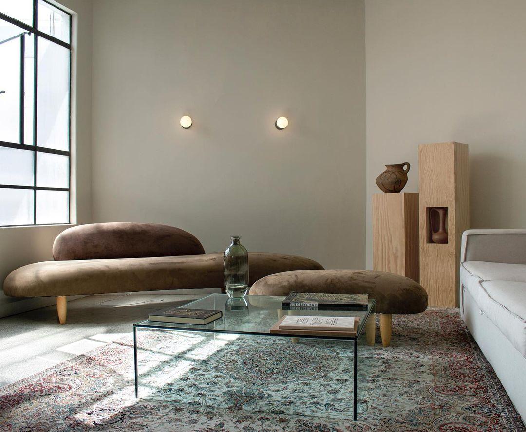 Lustra Wall Lamp Concrete Opal Glass - Image 17