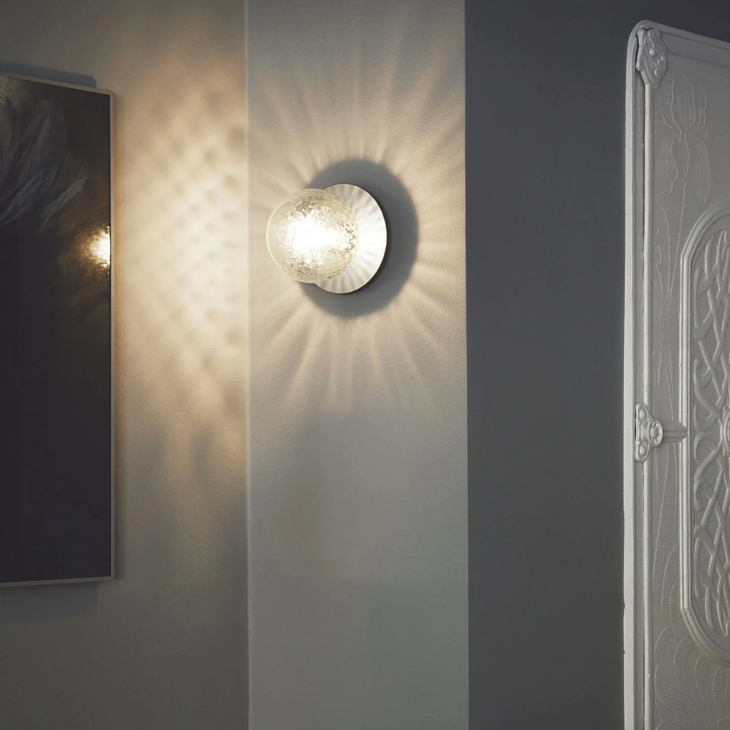 Lustra Wall Lamp Disc Globe Minimalist - Image 12