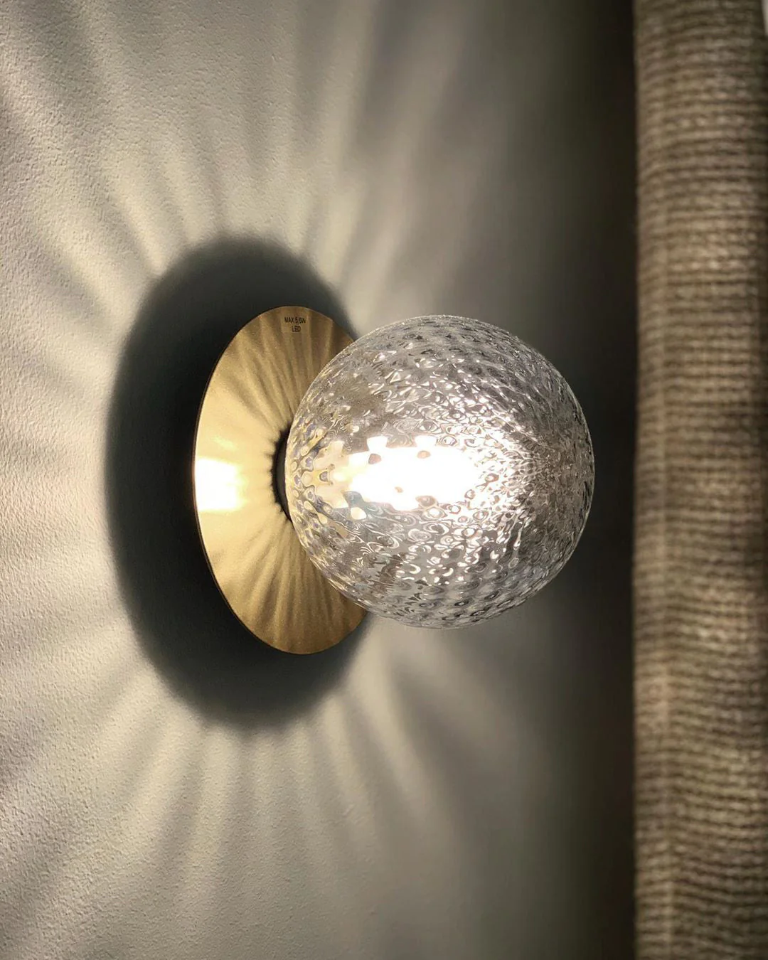 Lustra Wall Lamp Disc Globe Minimalist - Image 97