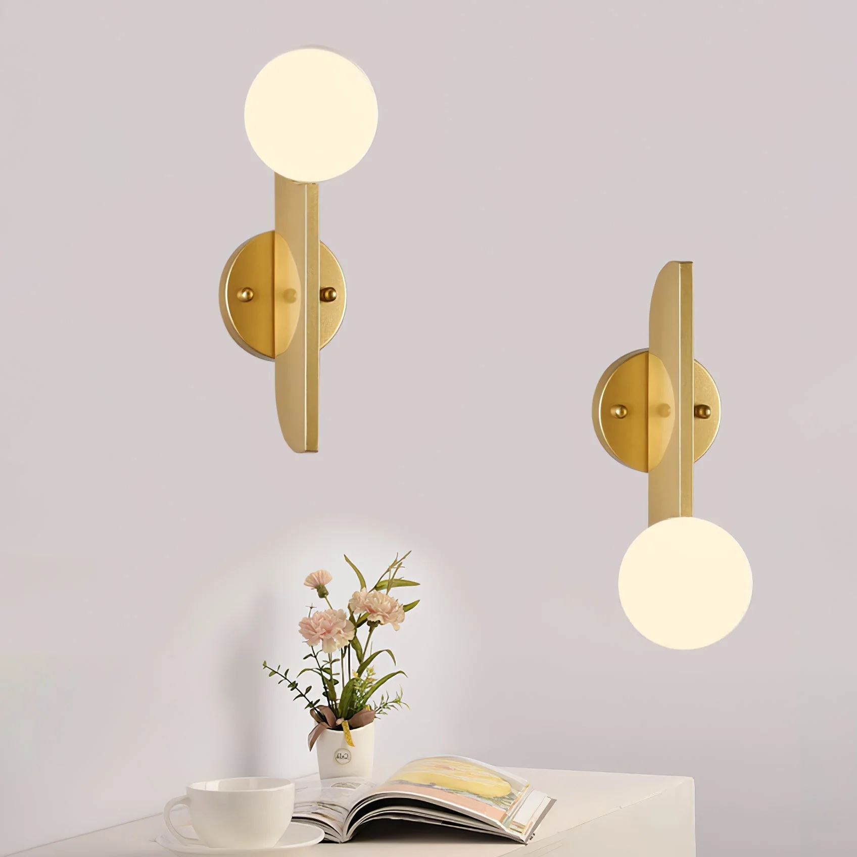 Lustra Wall Lamp Glass Globe Sculptural - Image 28