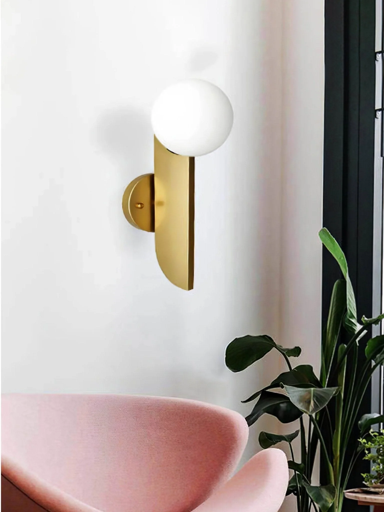 Lustra Wall Lamp Glass Globe Sculptural - Image 37