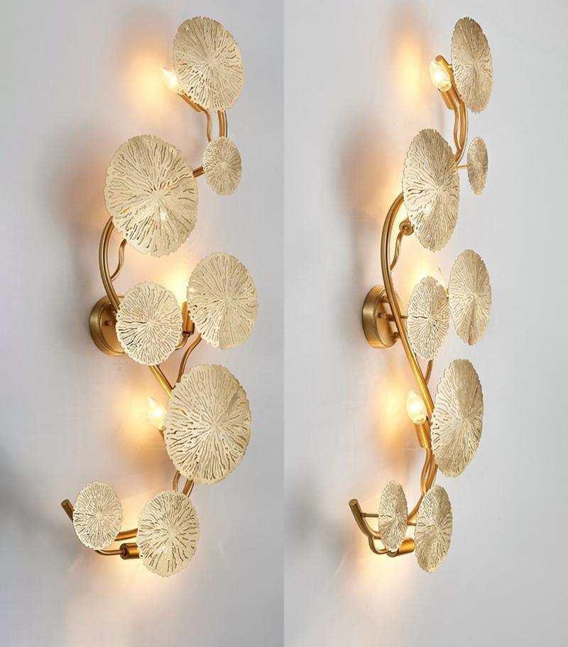 Lustra Wall Lamp Lotus Leaf Brass - Image 12
