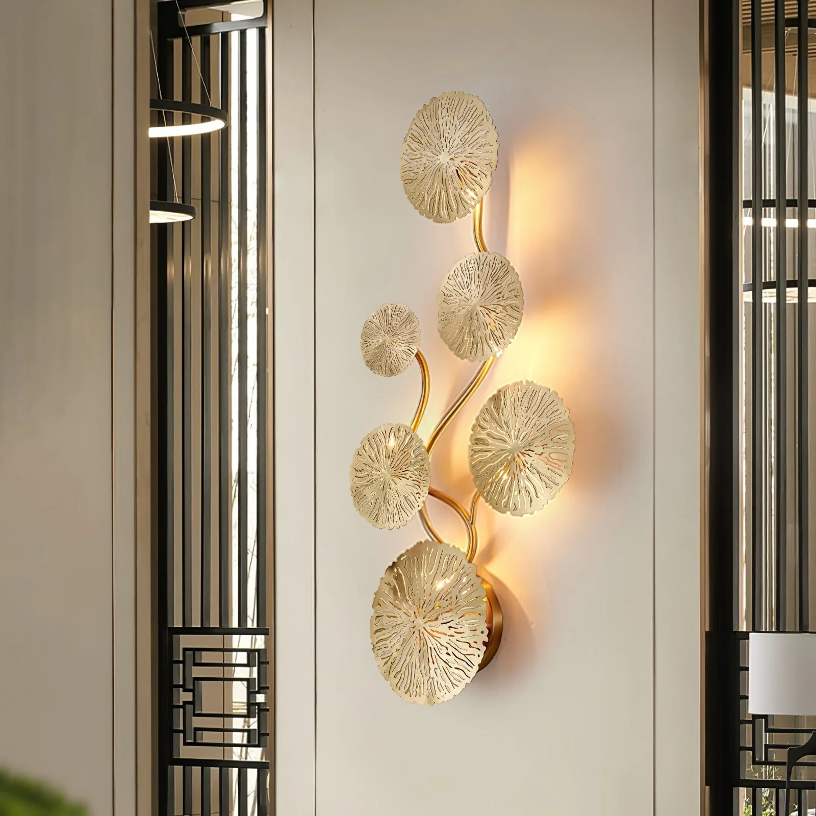 Lustra Wall Lamp Lotus Leaf Brass - Image 16