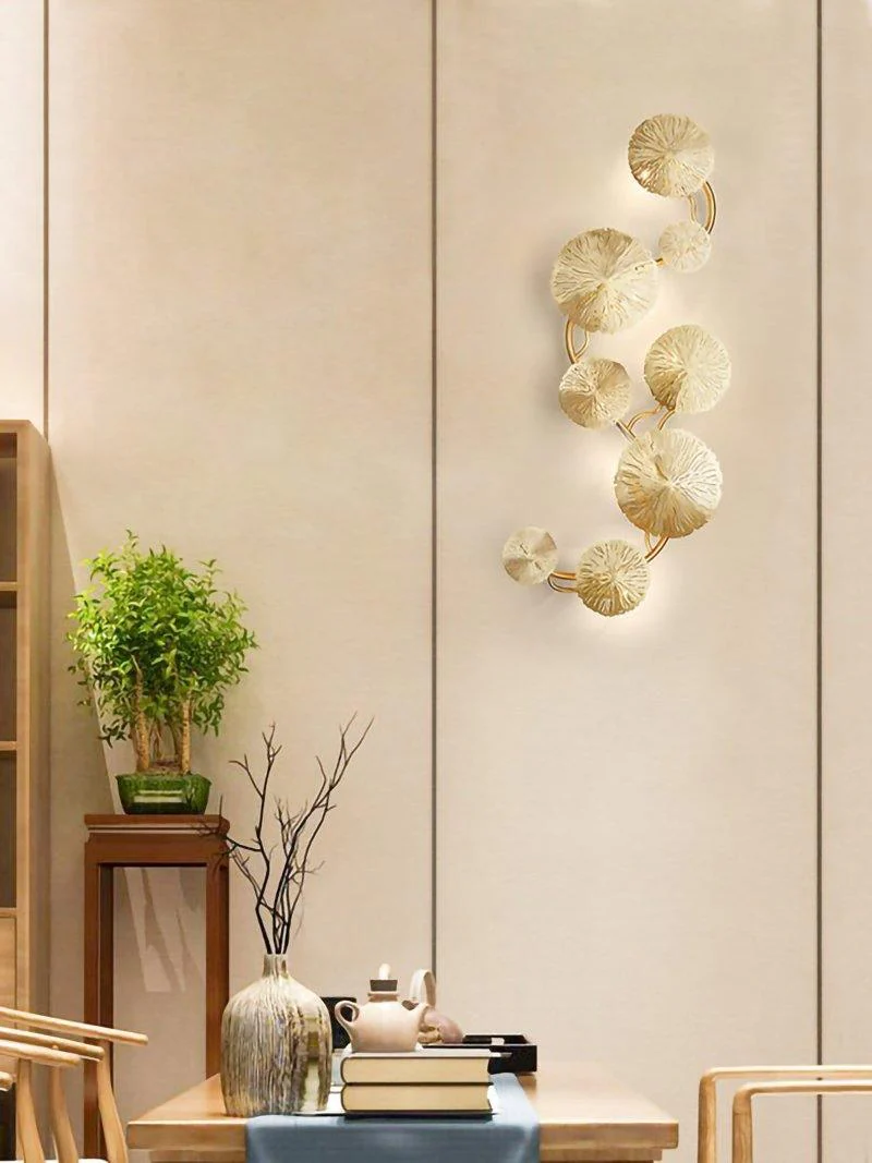 Lustra Wall Lamp Lotus Leaf Brass - Image 2
