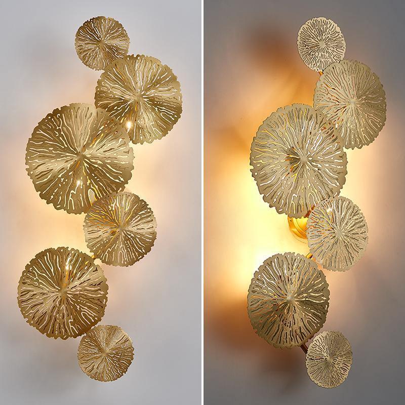 Lustra Wall Lamp Lotus Leaf Brass - Image 3