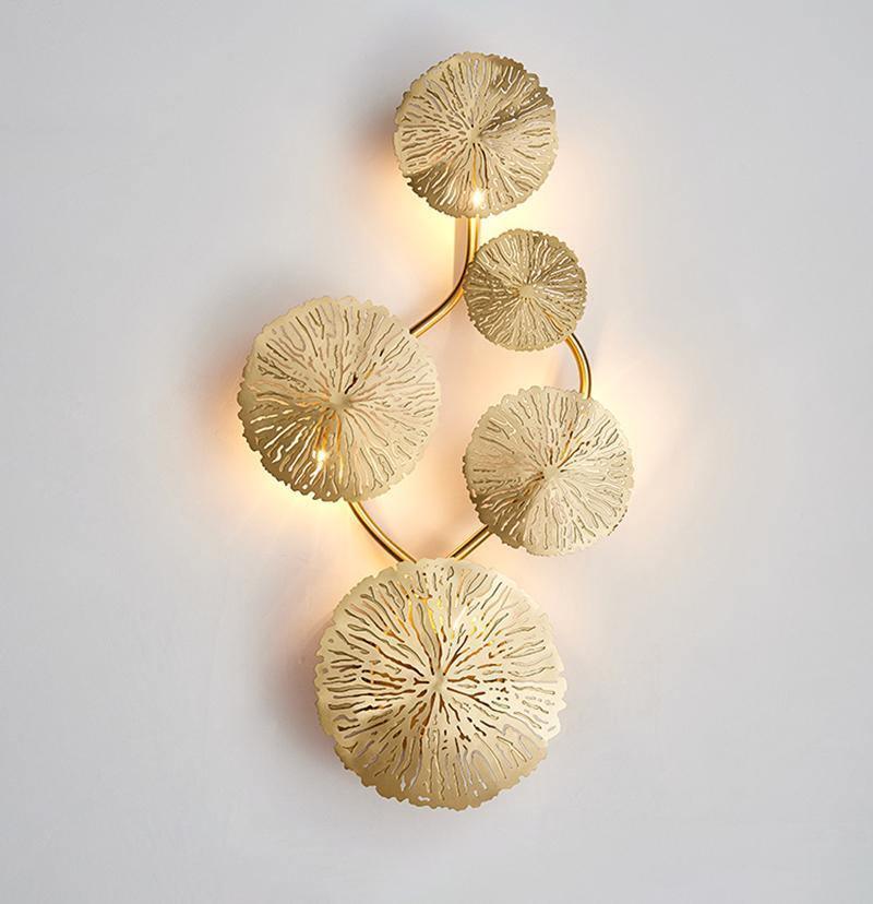 Lustra Wall Lamp Lotus Leaf Brass - Image 5