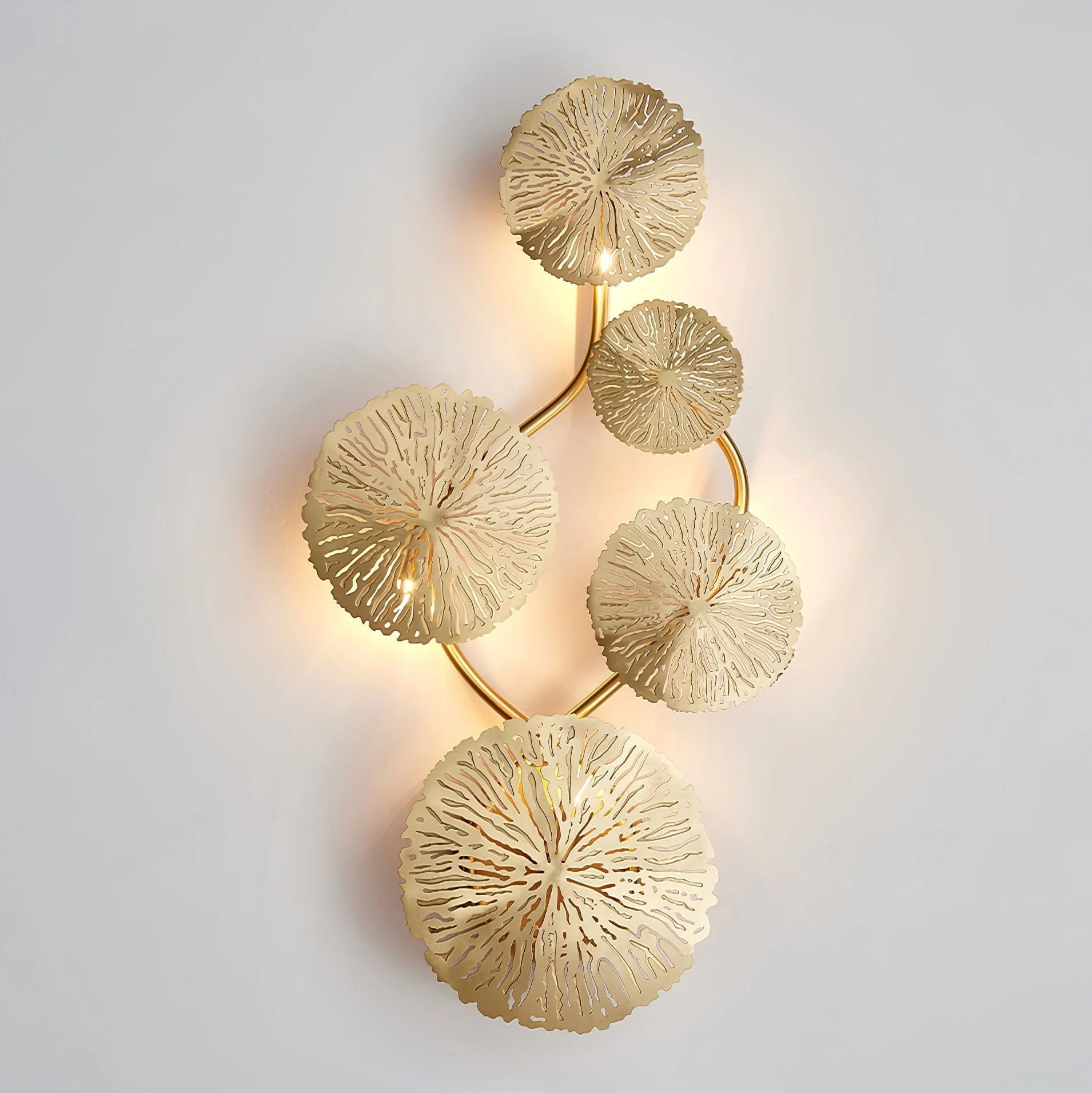 Lustra Wall Lamp Lotus Leaf Brass - Image 65