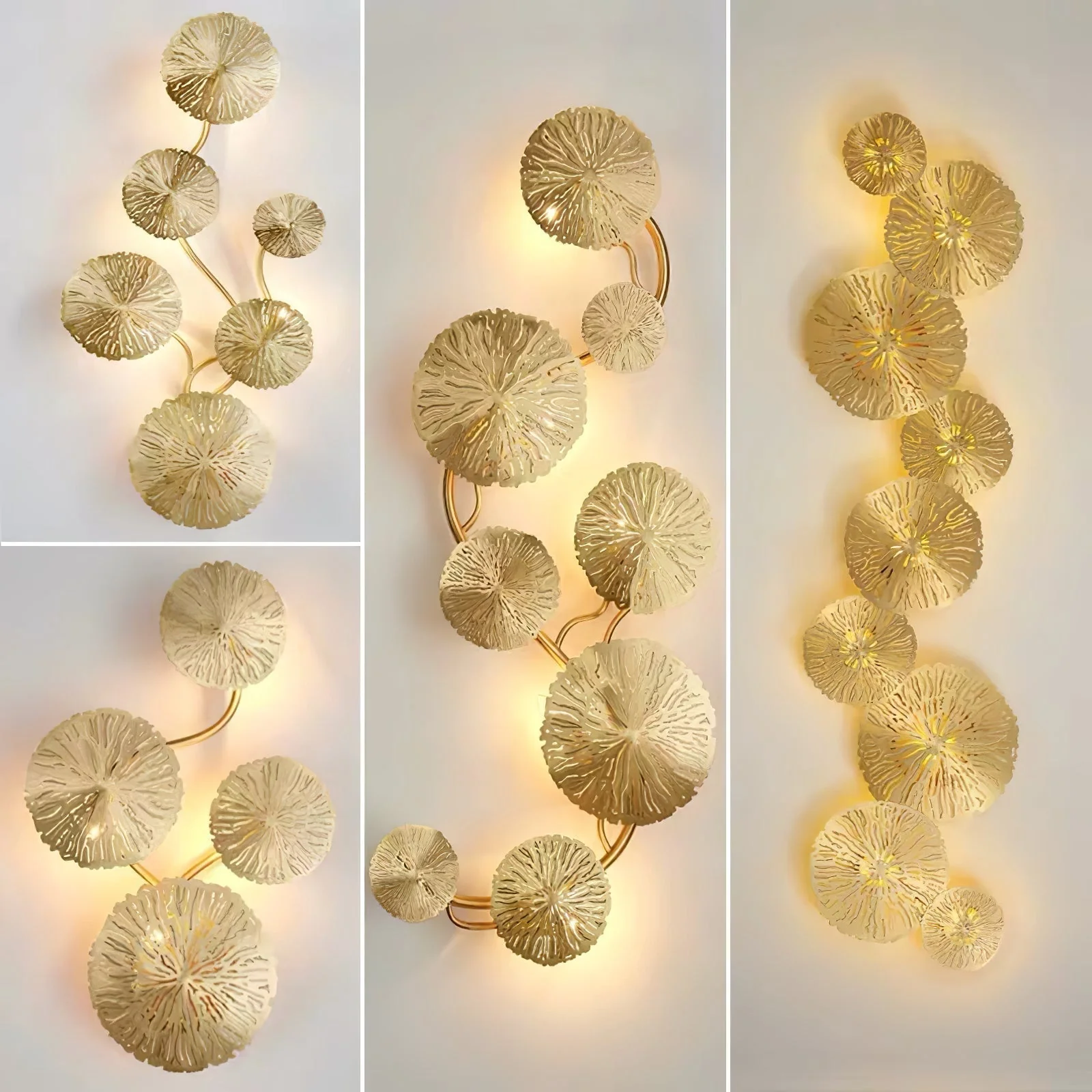 Lustra Wall Lamp Lotus Leaf Brass - Image 77