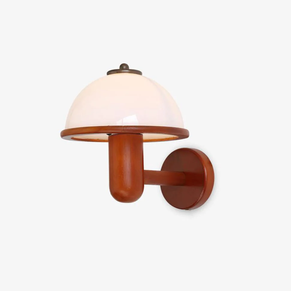Lustra Wall Lamp Mushroom Wood Oak - Image 35