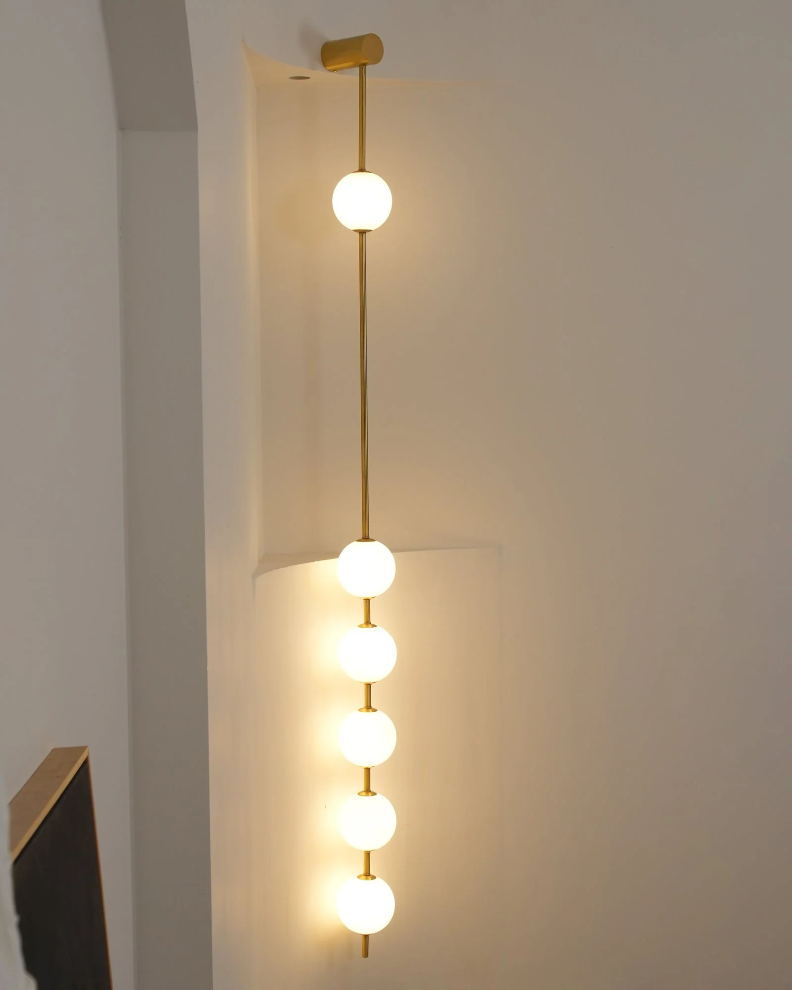Lustra Wall Lamp Vertical Balls Brass - Image 19
