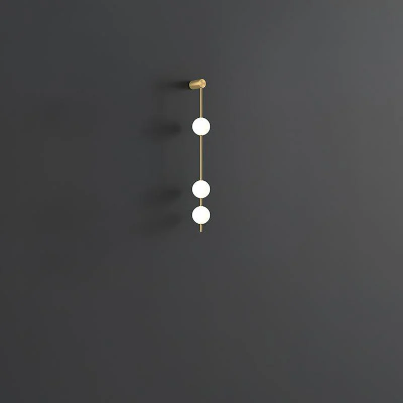 Lustra Wall Lamp Vertical Balls Brass - Image 3
