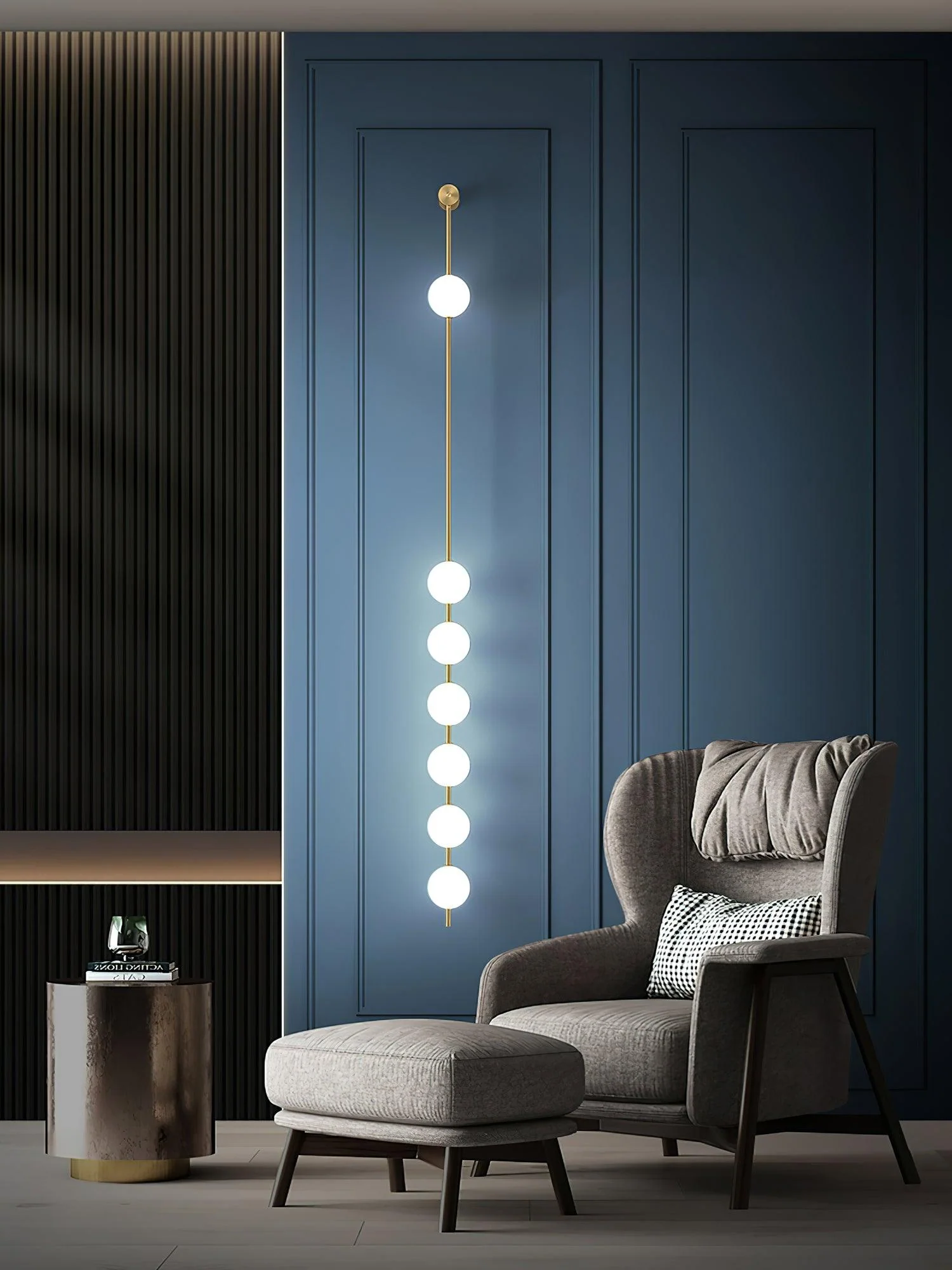 Lustra Wall Lamp Vertical Balls Brass - Image 40