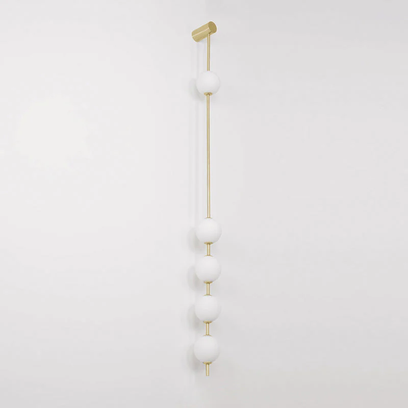 Lustra Wall Lamp Vertical Balls Brass - Image 44