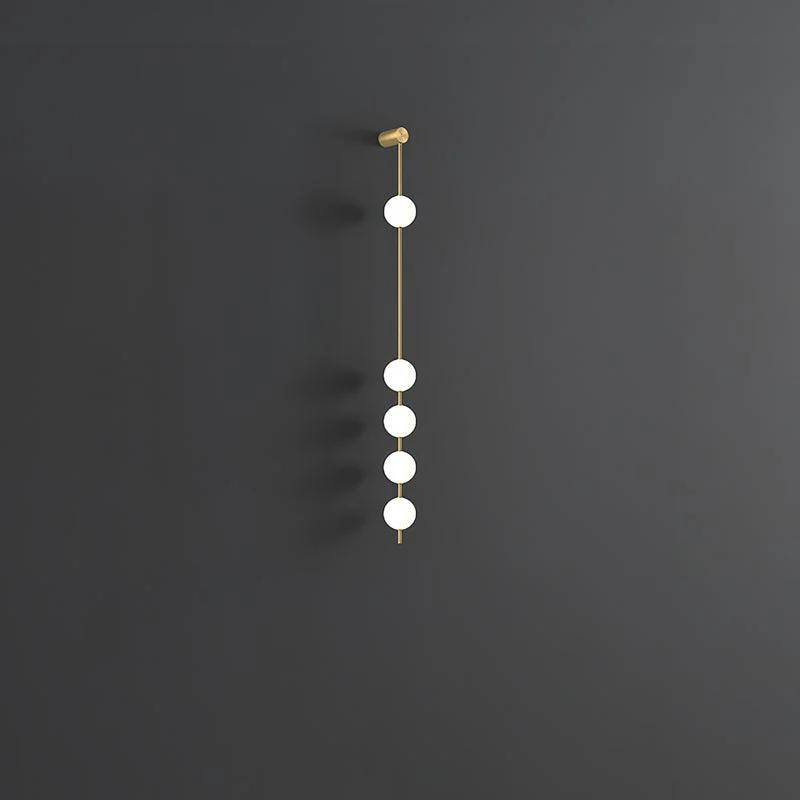 Lustra Wall Lamp Vertical Balls Brass - Image 45
