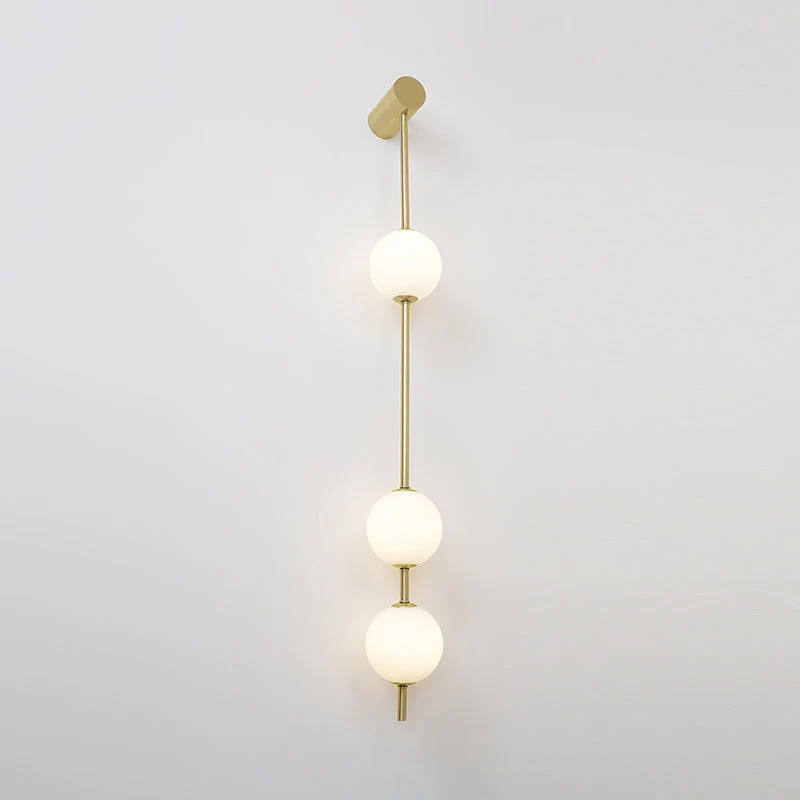 Lustra Wall Lamp Vertical Balls Brass - Image 46