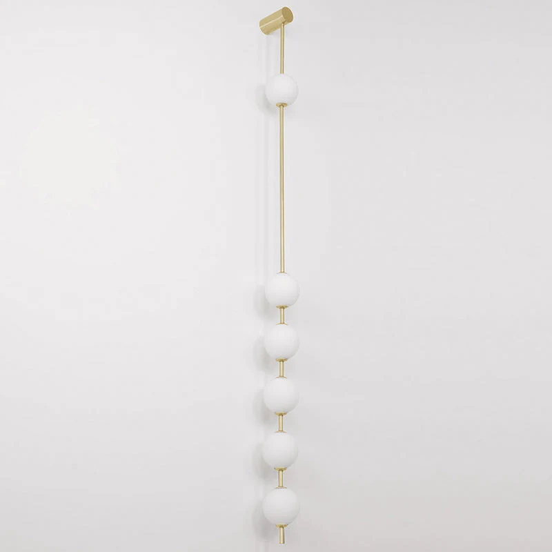 Lustra Wall Lamp Vertical Balls Brass - Image 60