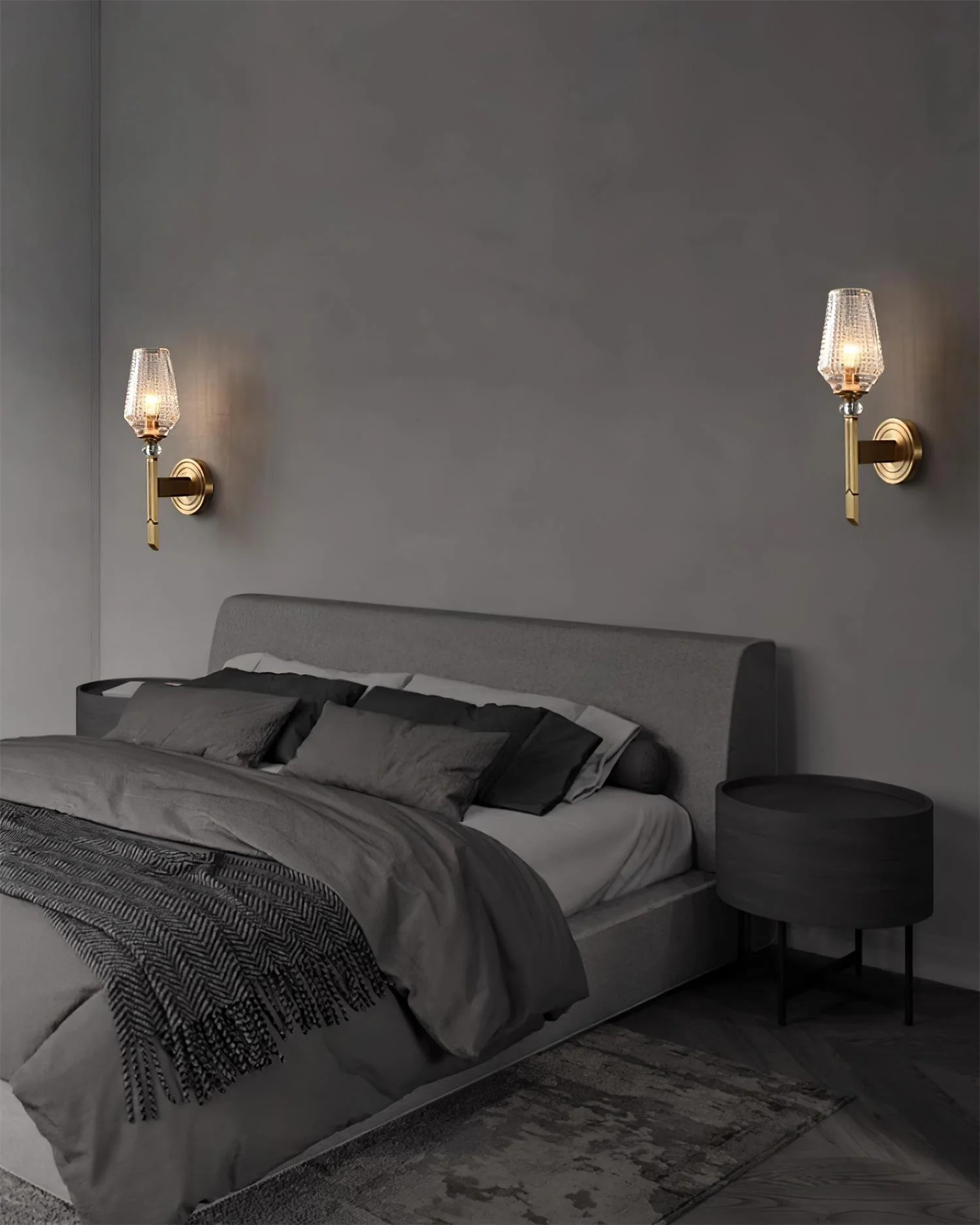 Lustra Wall Light Brass Crystal Elegant - Image 17