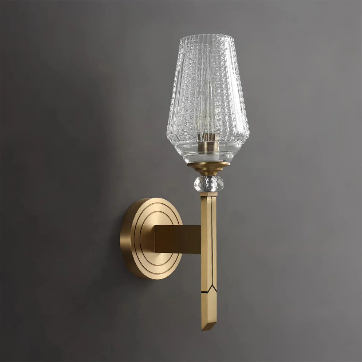 Lustra Wall Light Brass Crystal Elegant - Image 21