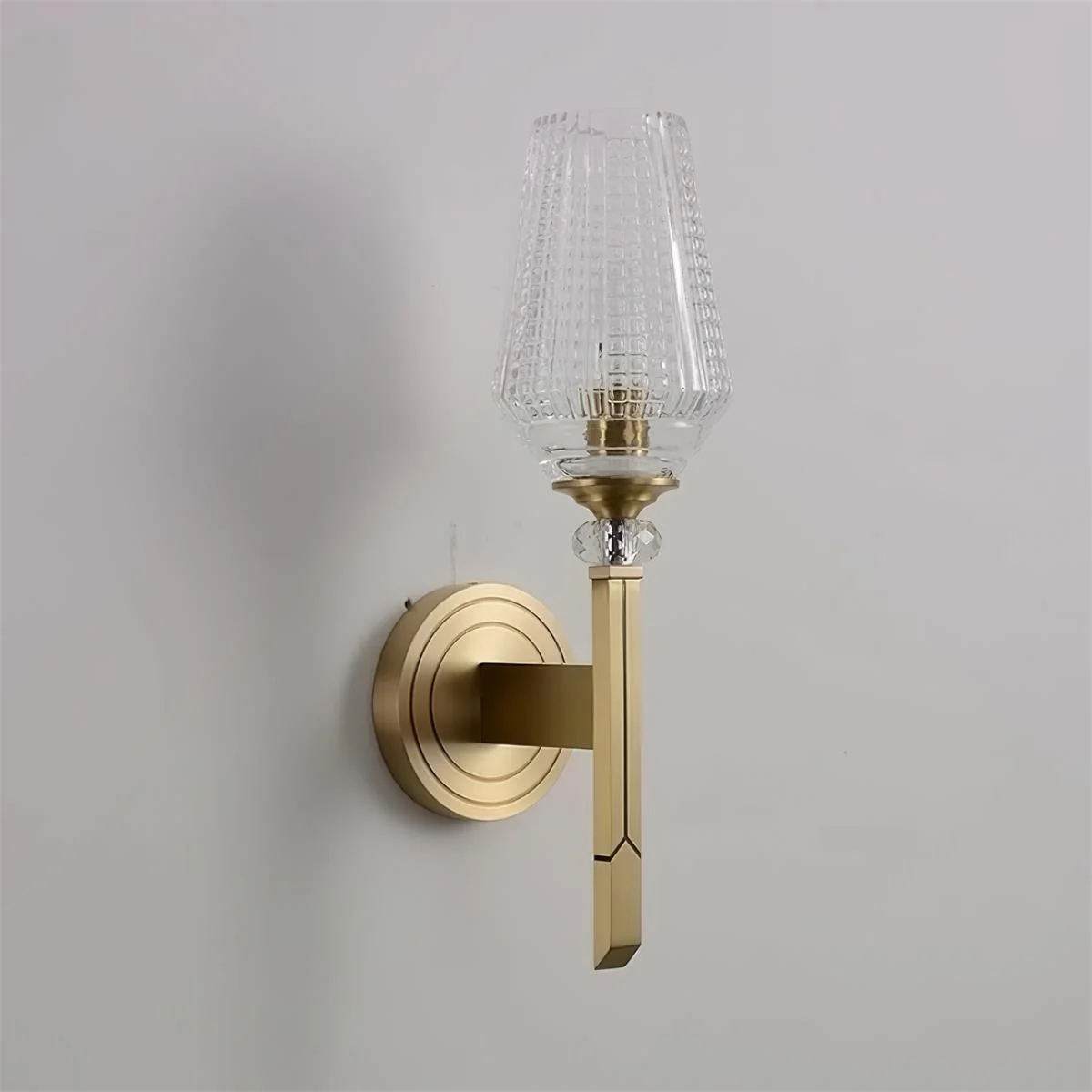 Lustra Wall Light Brass Crystal Elegant - Image 24
