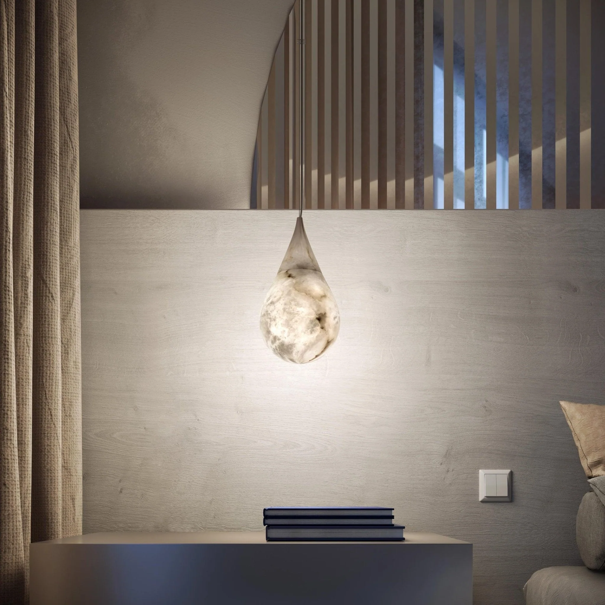 LustraLux Marble Raindrop Pendant Light - Image 12